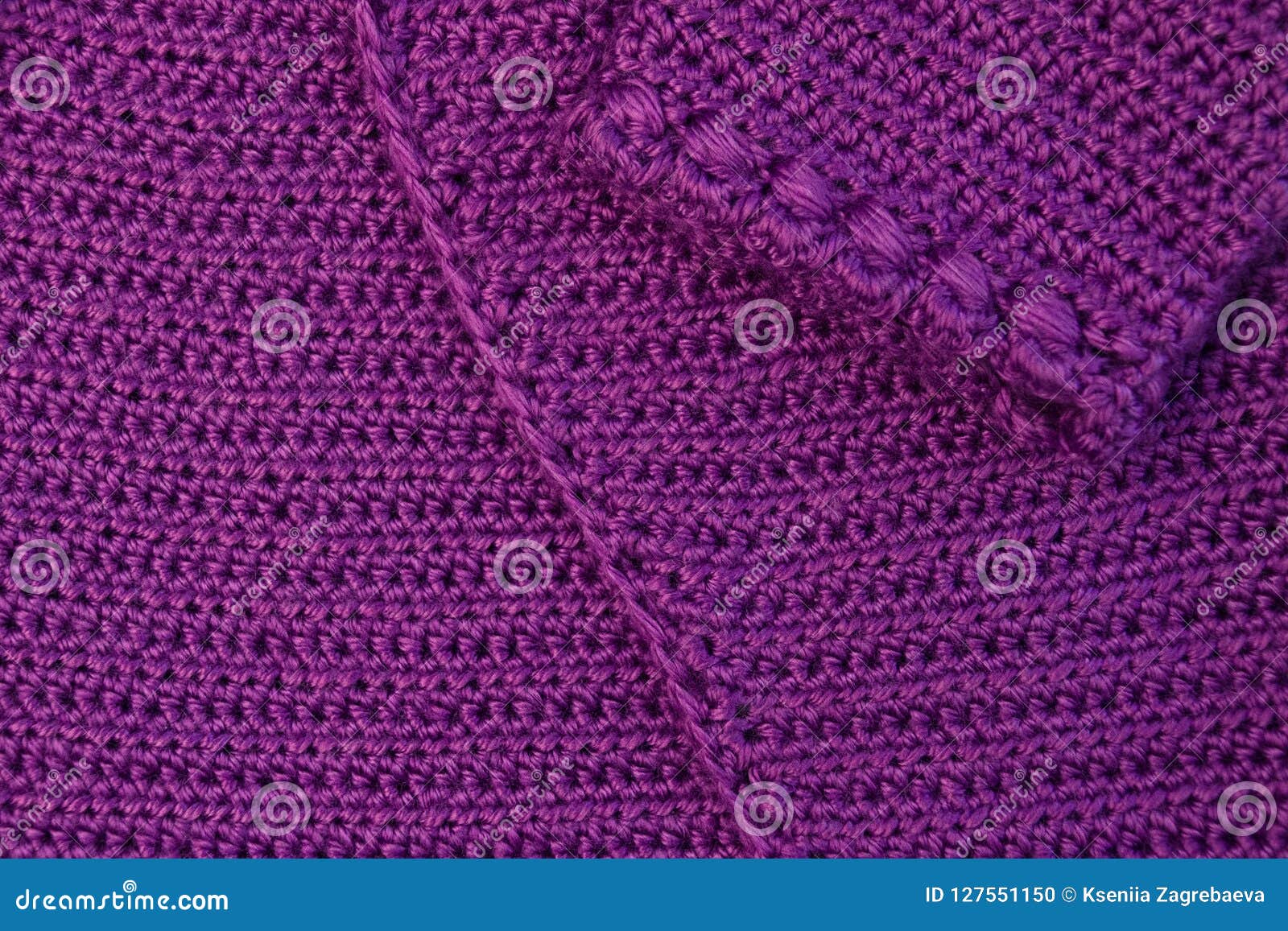 Baby Purple Cardigan, Crocheted Close-up Sleeve and Linen Stock Photo ...