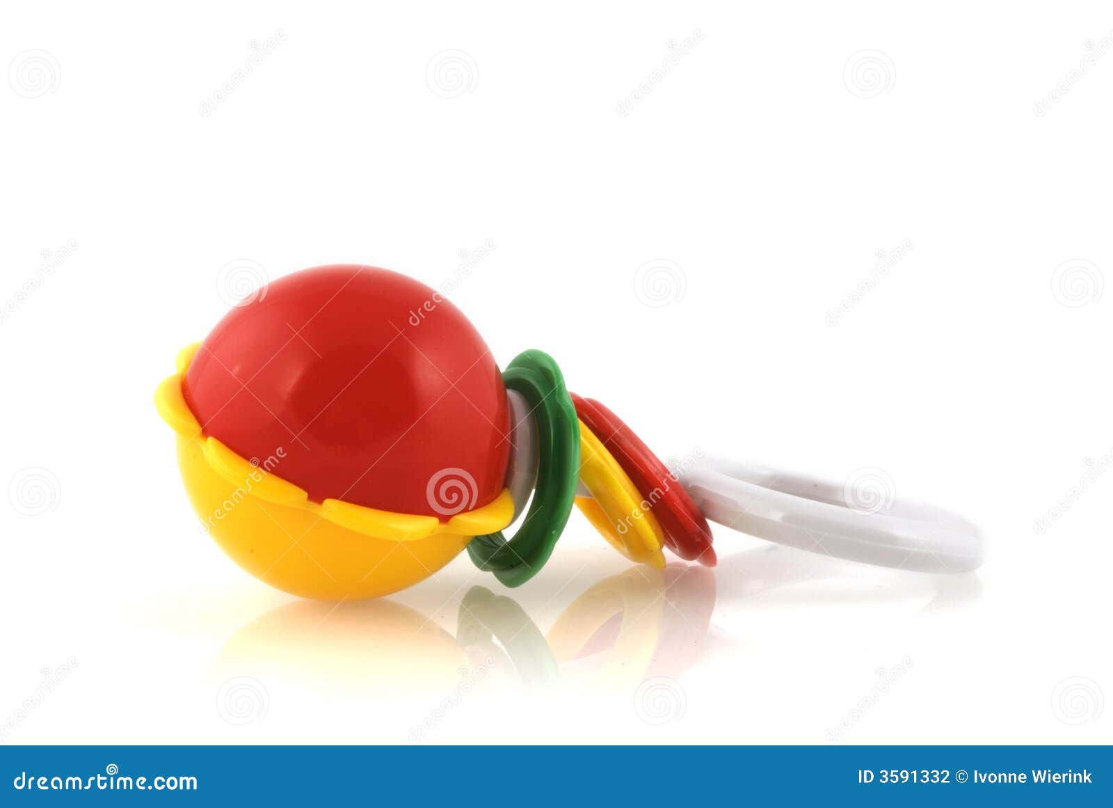 Babyrattle stock photo. Image of yellow, play, baby, round 3591332