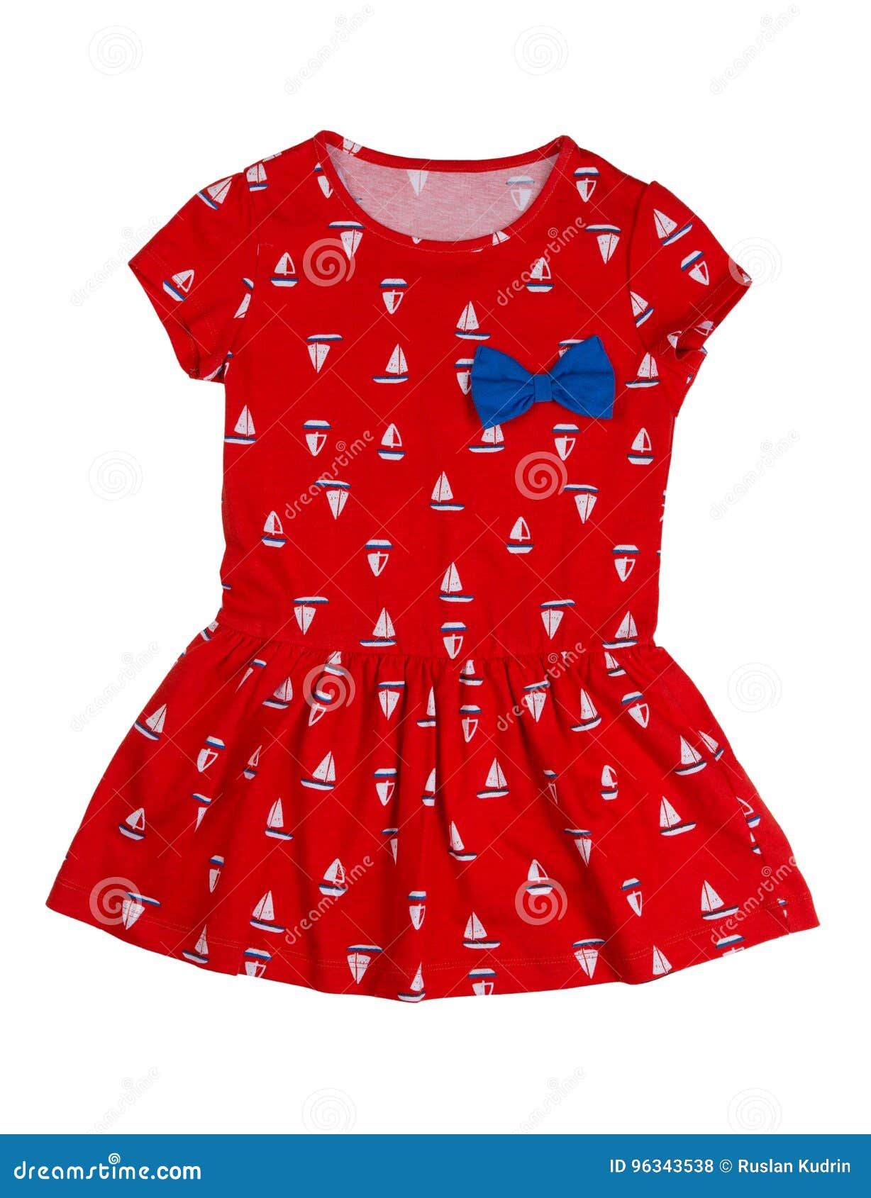 Baby red dress. Isolate stock photo. Image of flower - 96343538