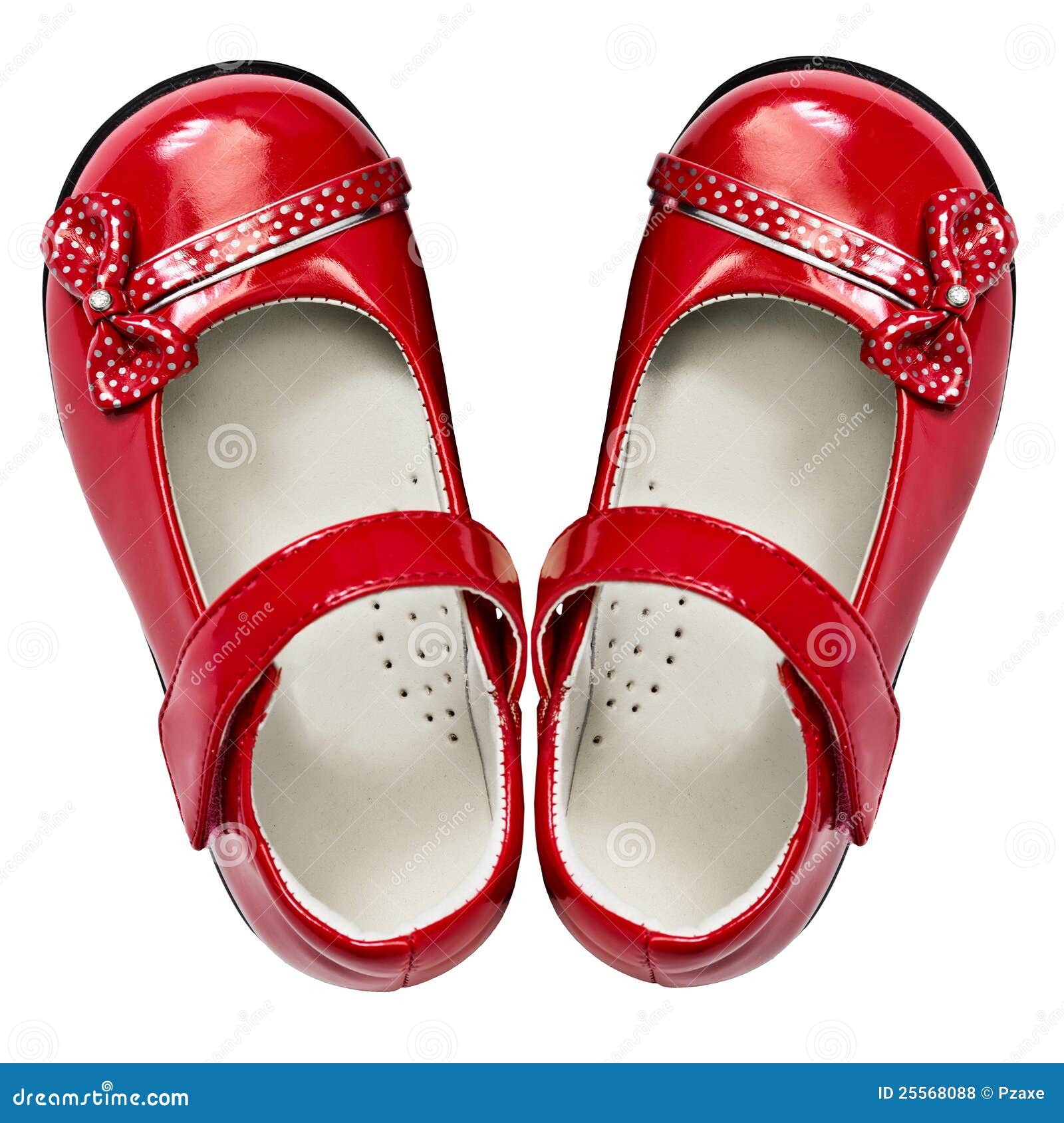 Baby red shoes on white stock photo. Image of object - 25568088
