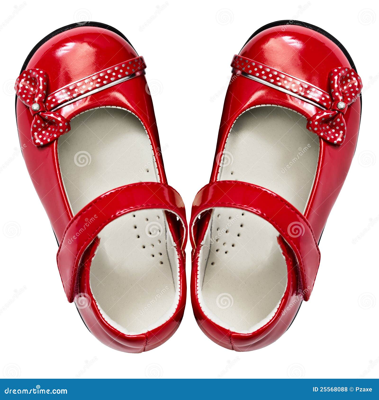 Baby red shoes on white stock photo. Image of object 25568088