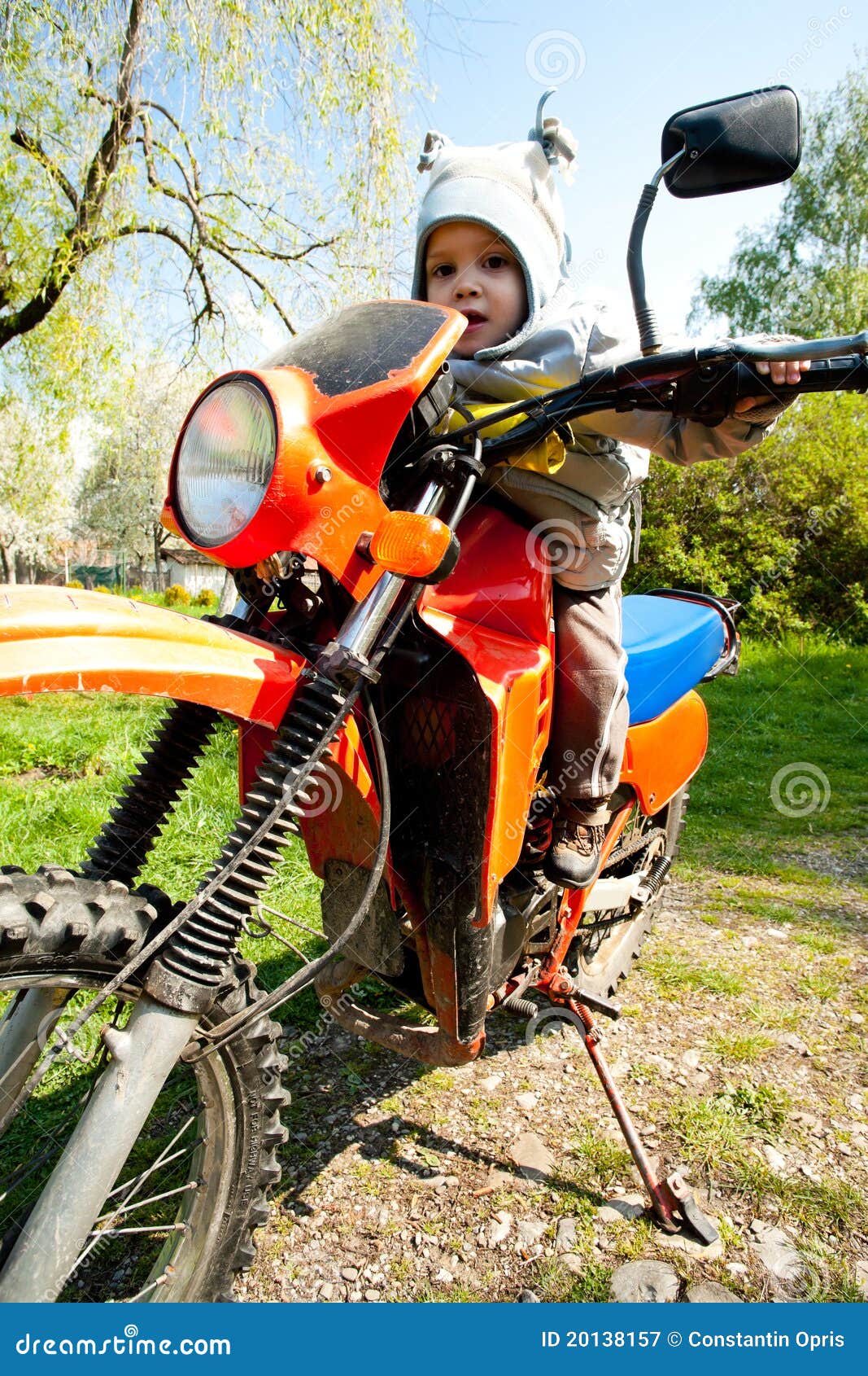 baby riding motorcycle 20138157
