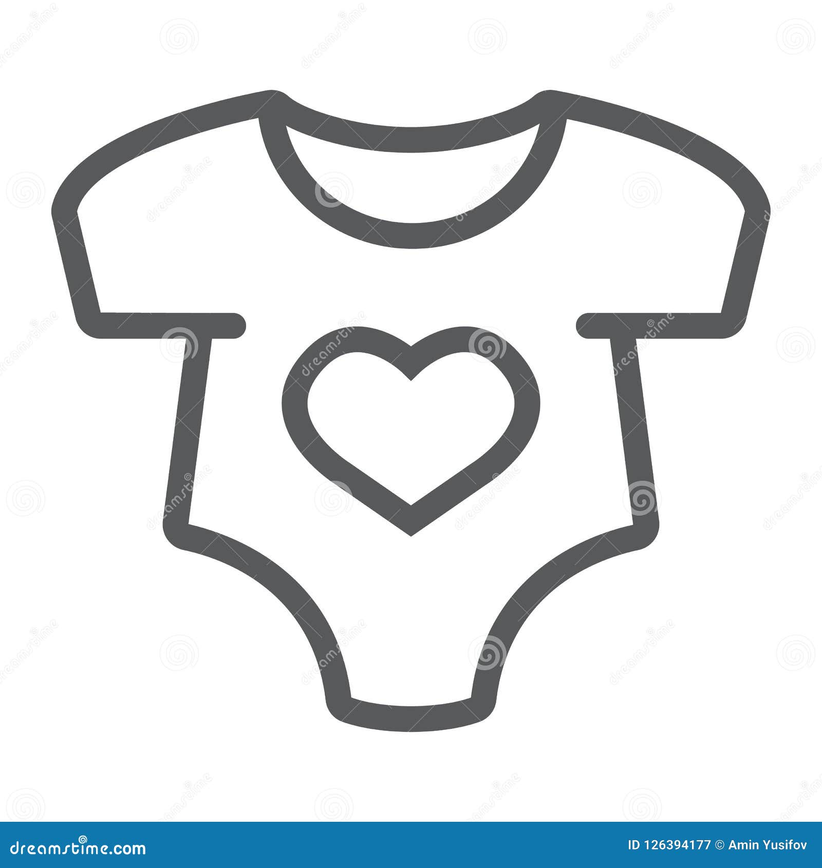 Download Baby Romper Line Icon, Newborn And Clothing, Baby Suit ...