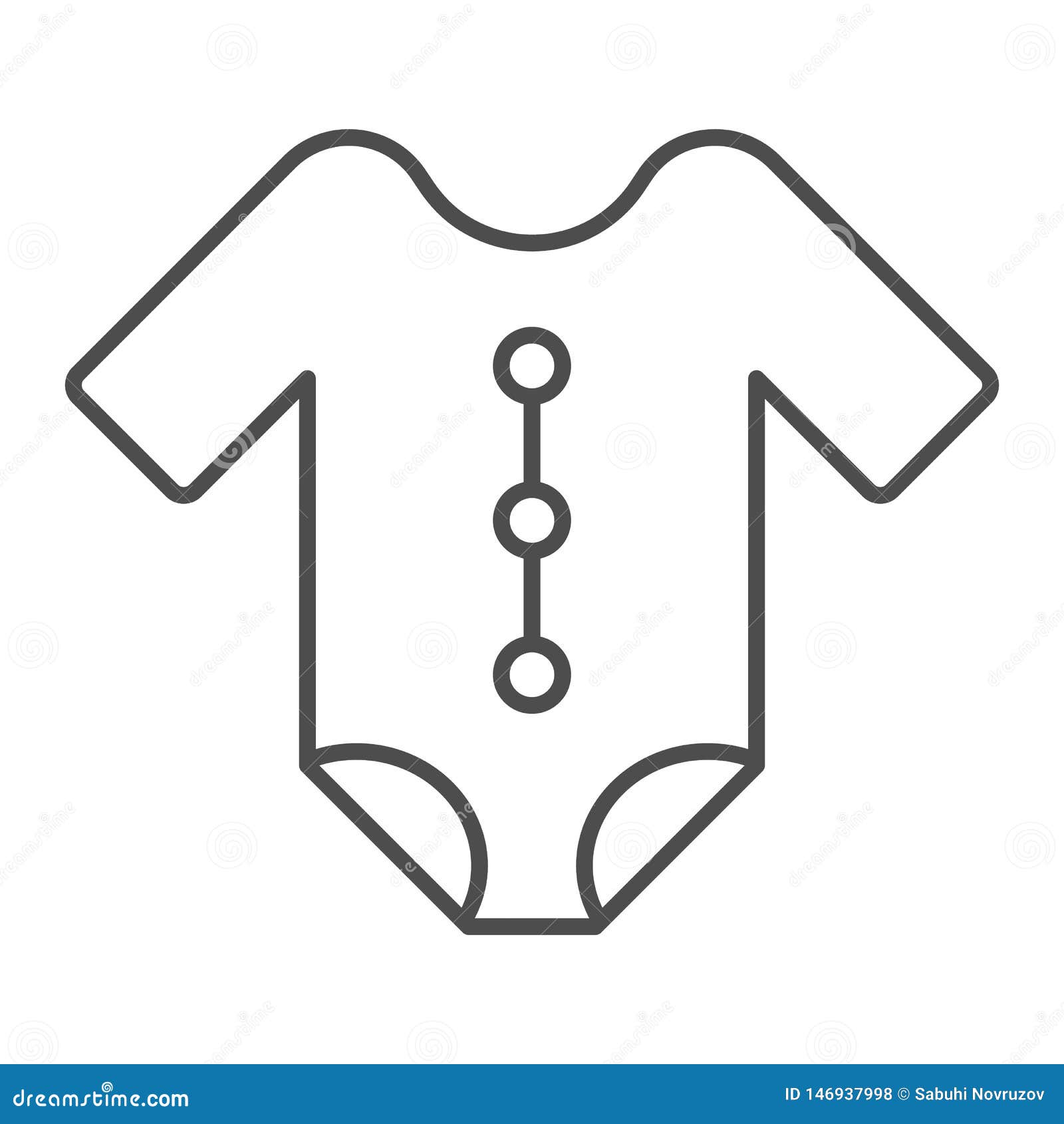 Download Baby Romper Thin Line Icon. Child Clothes Vector ...