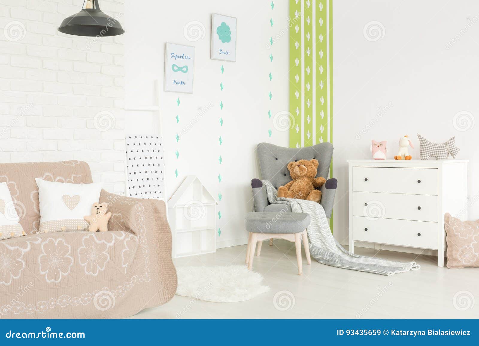 Baby Room with Pastel Accessories Stock Image Image of design, decor
