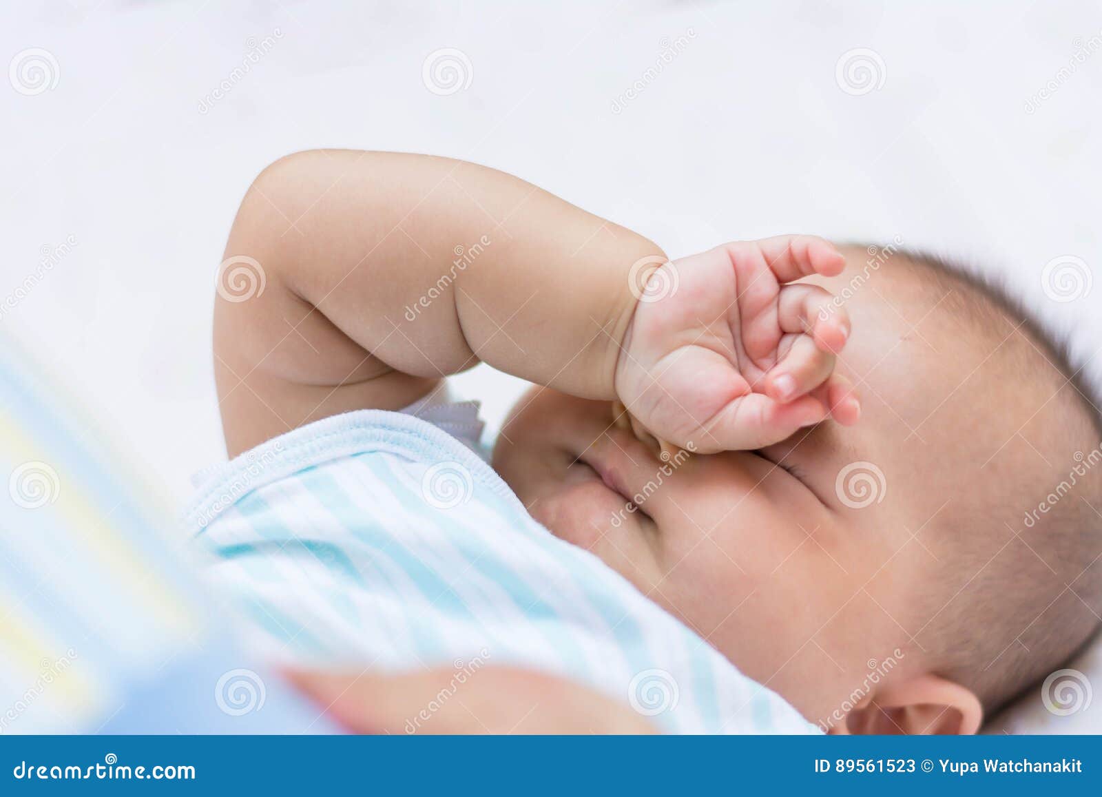 Baby rubbing it`s eyes, stock image. Image of crush, asian 89561523
