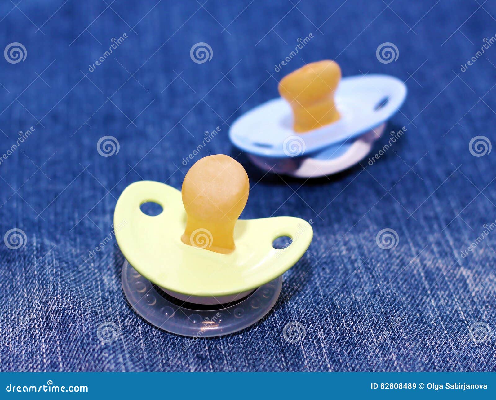 Baby S Pacifies. Toys for Sleep Stock Image - Image of background ...