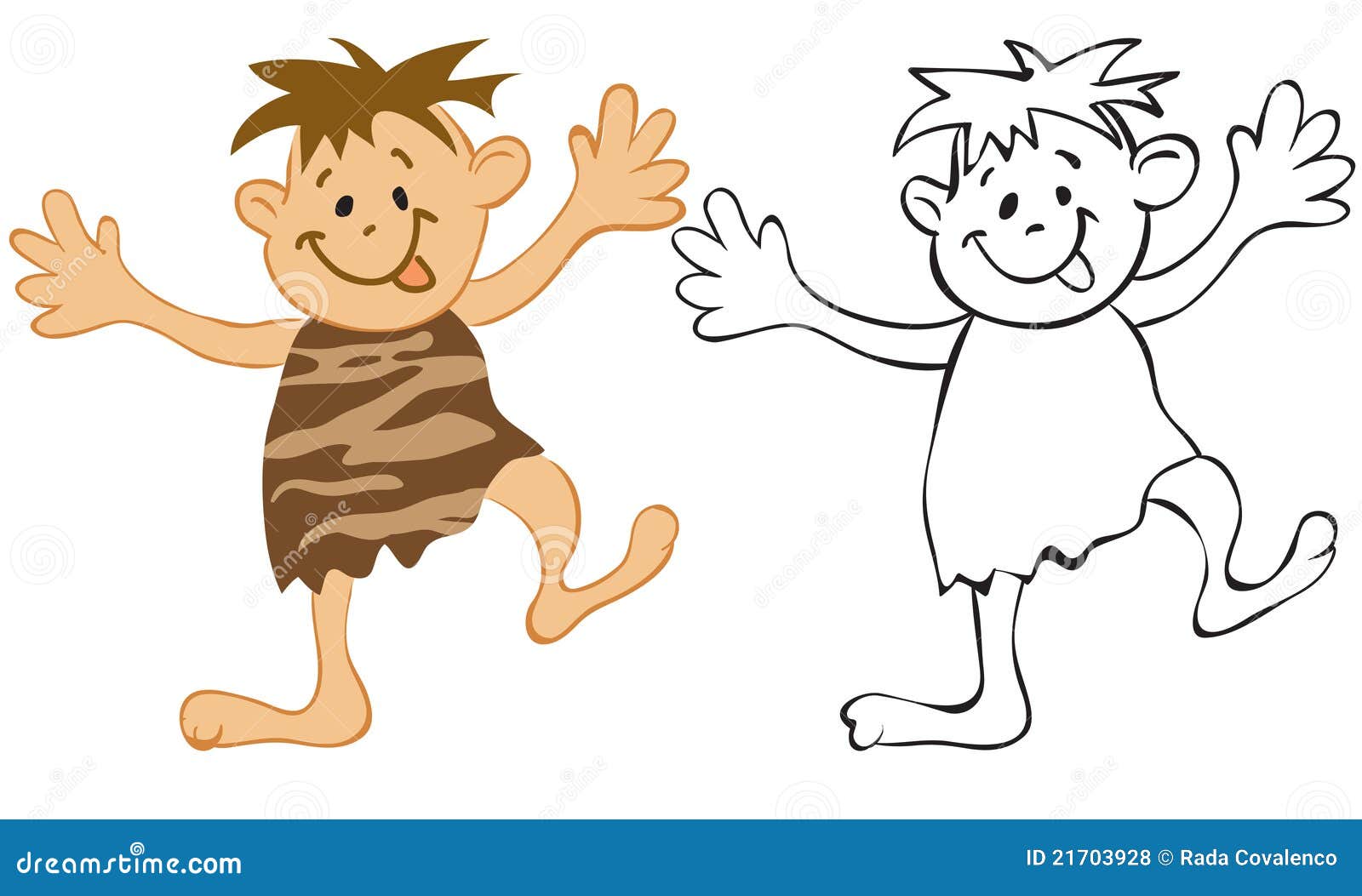 Baby savage stock vector. 