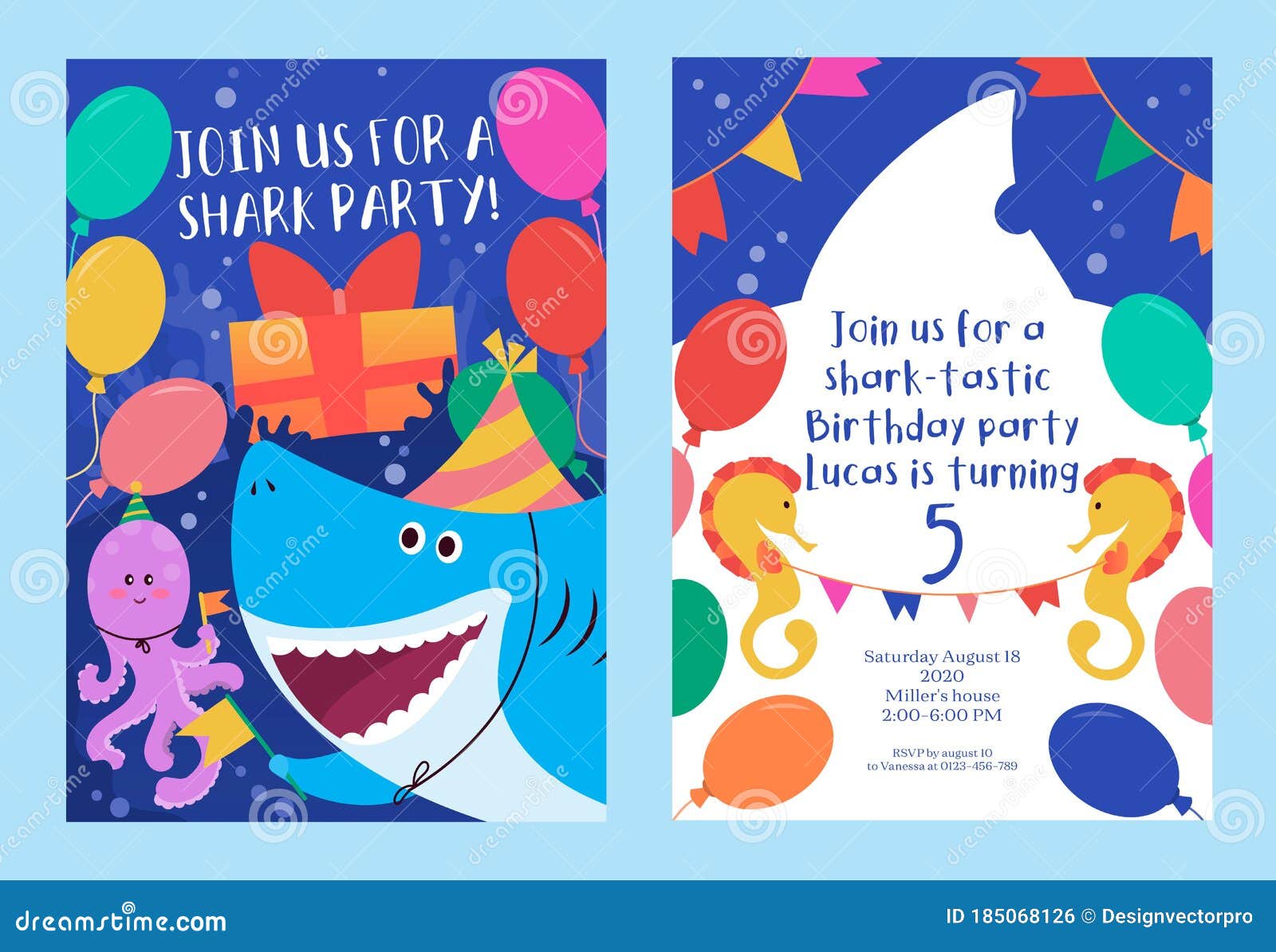 Baby Shark Colourful Party Invitation Template Stock Vector Illustration Of Information Decor Baby Shark Colourful Party Invitation Template Stock Vector Illustration Of Information Decor