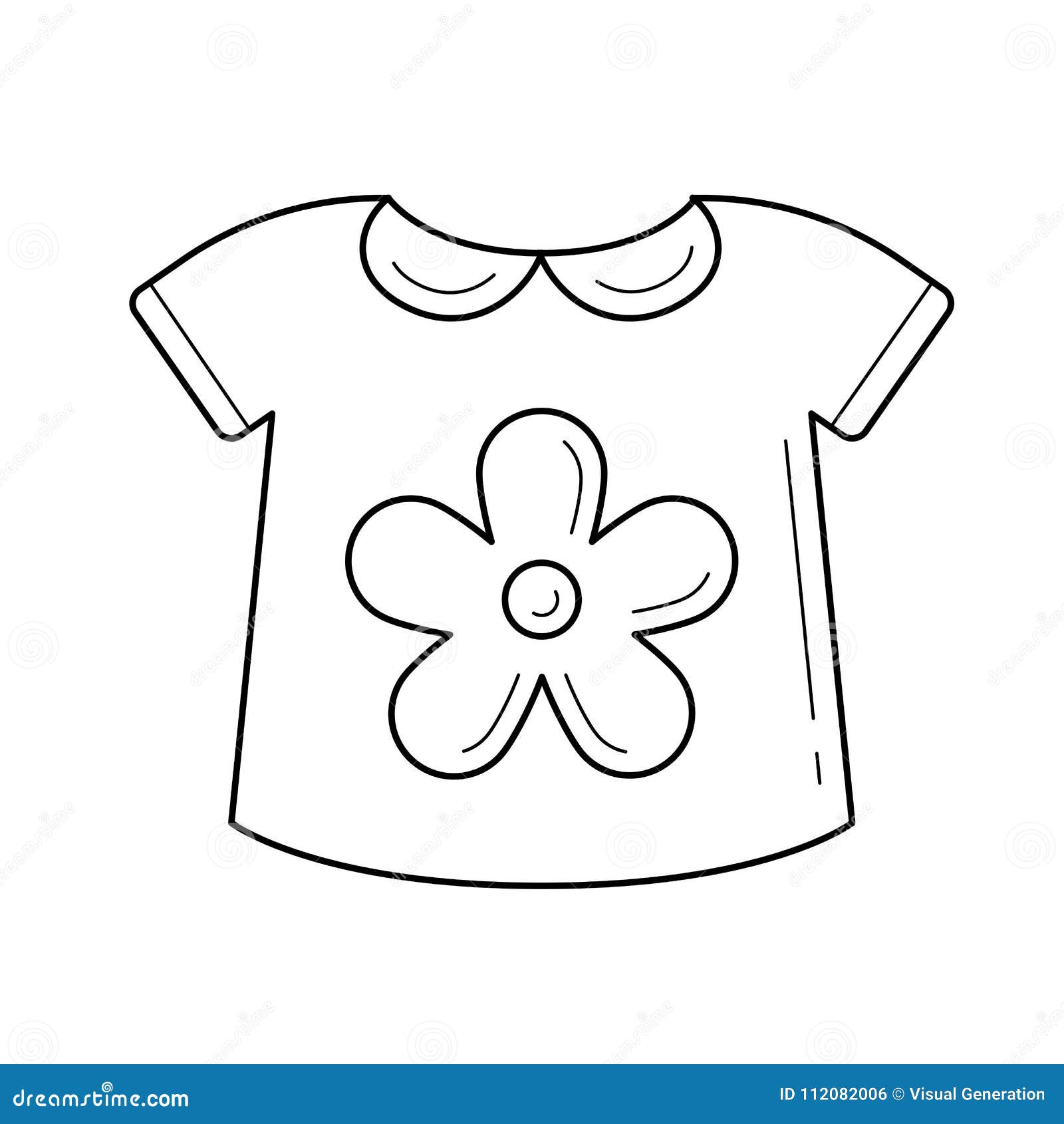Baby Shirt Vector Line Icon. Stock Vector - Illustration of jacket ...