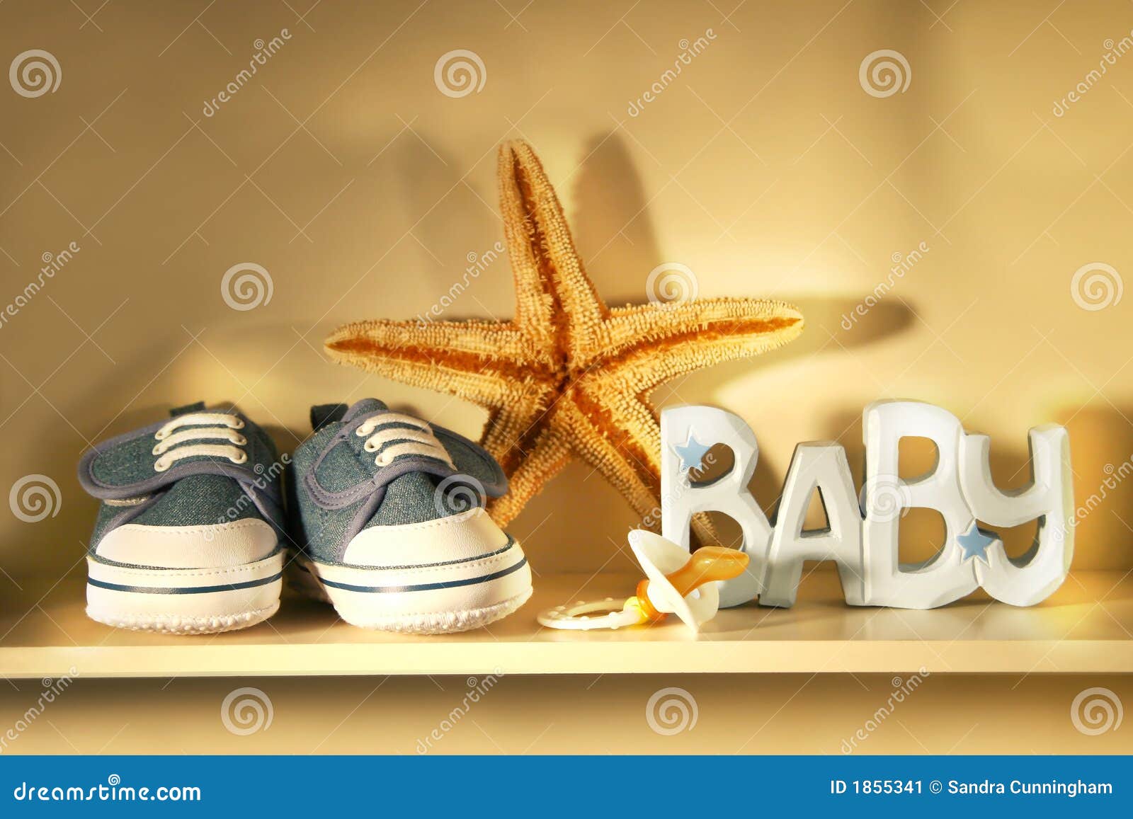 Baby shoes on the shelf stock image. Image of infant, child 1855341