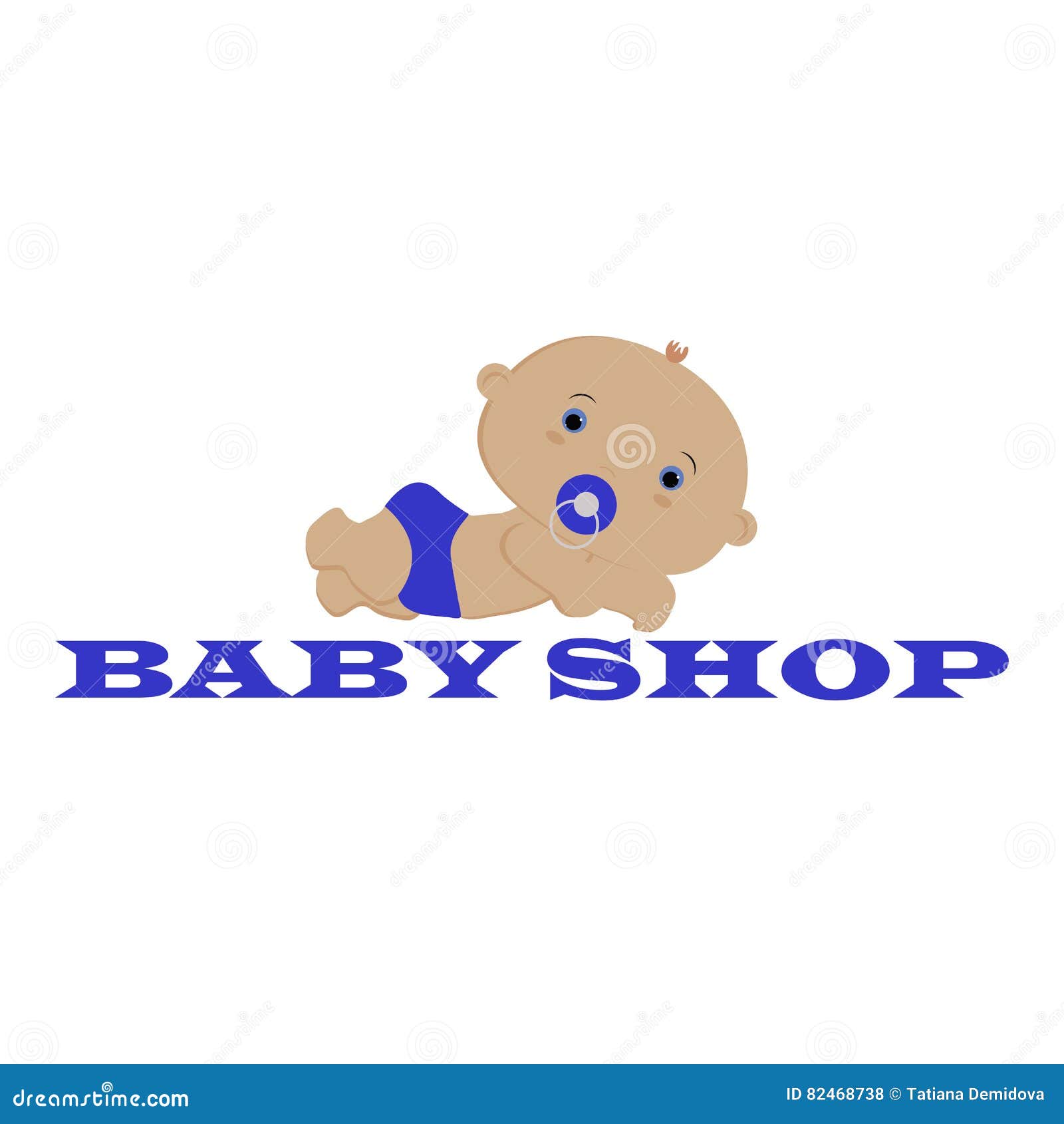 Baby Shop Logo. Pattern for Decoration or Design. Vector Illustration ...