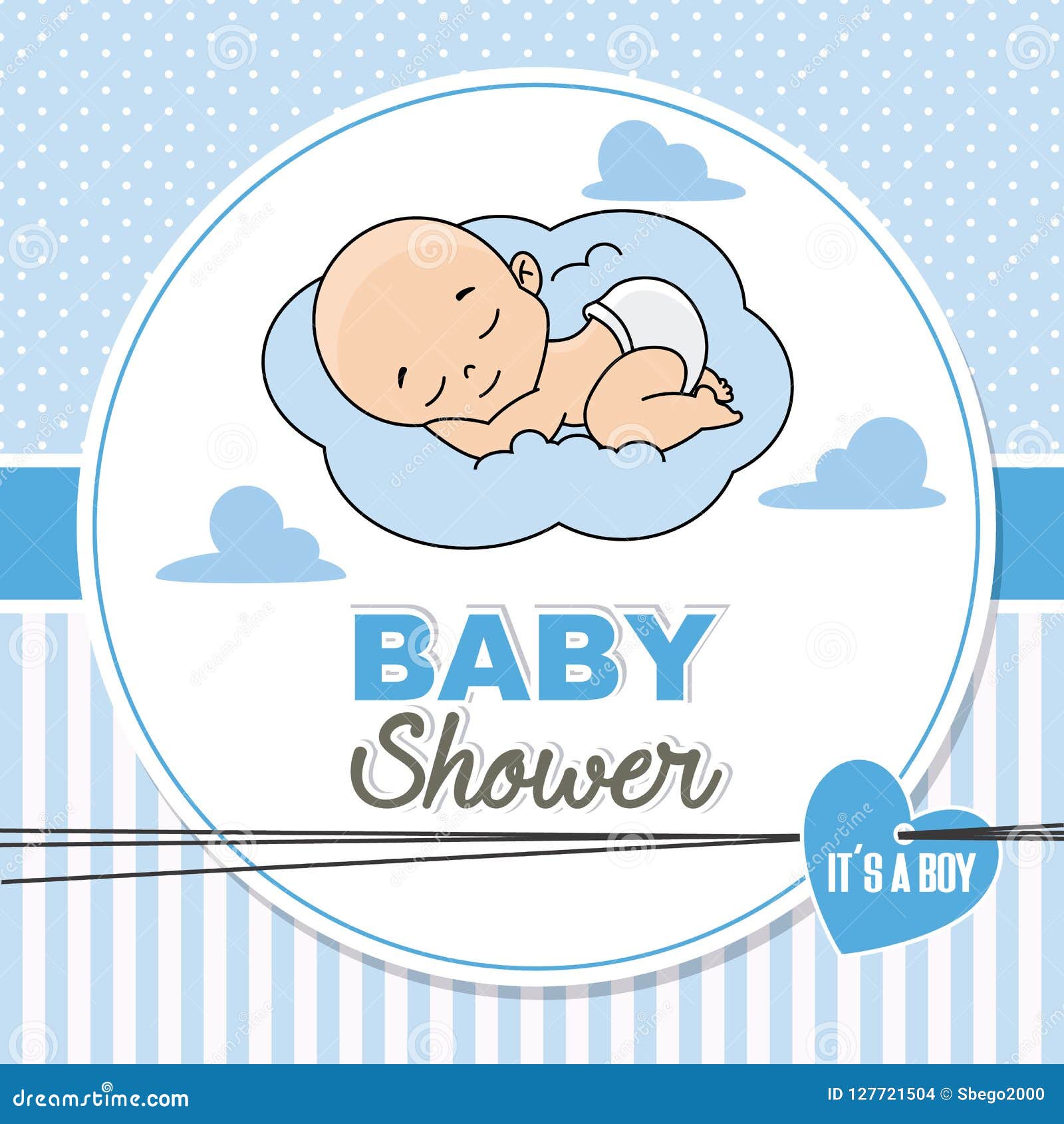 Baby Boy Sleeping On The Cloud Stock Vector Illustration Of Baby Boy Sleeping On The Cloud Stock Vector Illustration Of