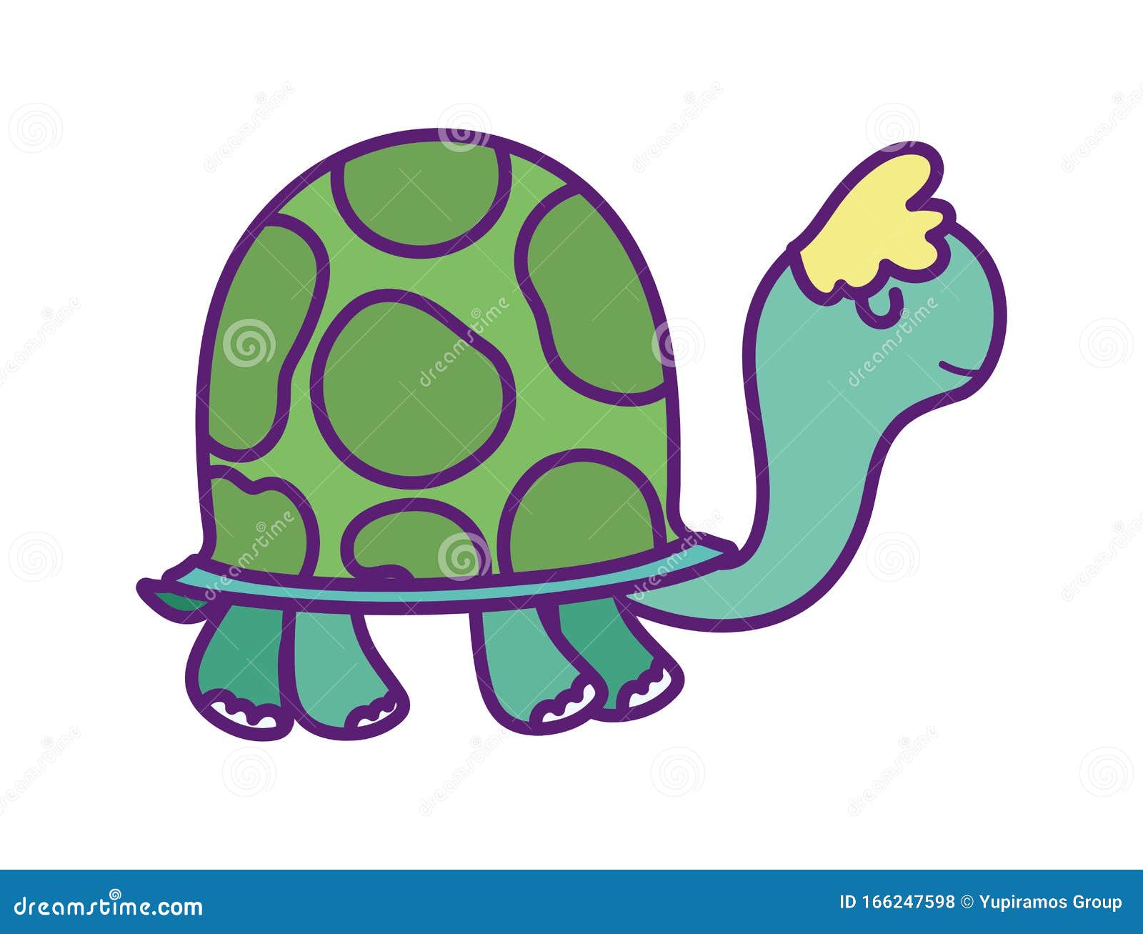Download Baby Shower Cute Turtle Animal Cartoon Stock Vector ...