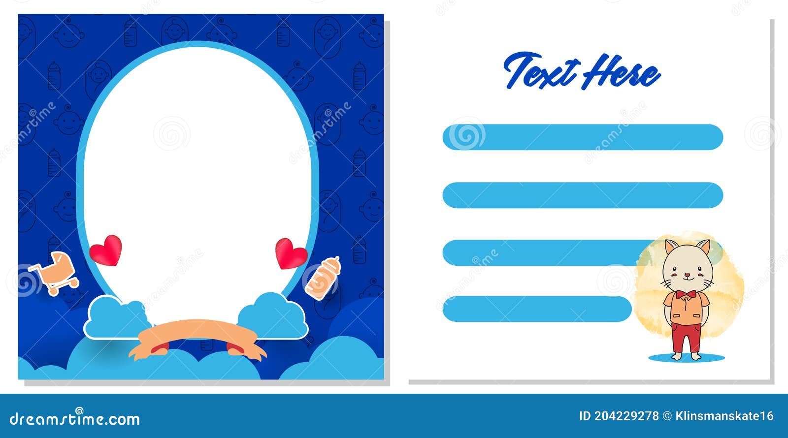 Baby Shower Greeting Card Template Design For Print Design Stock congratulations-card-printable-free-printable-greeting-cards-paper