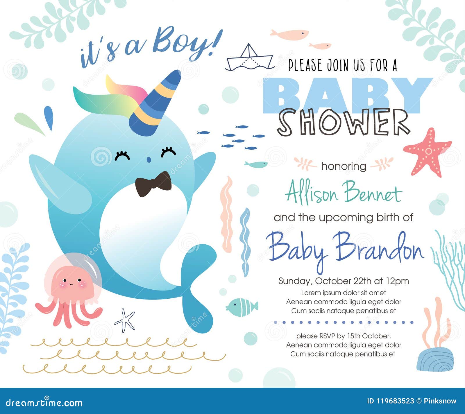 boy baby shower cartoon themes