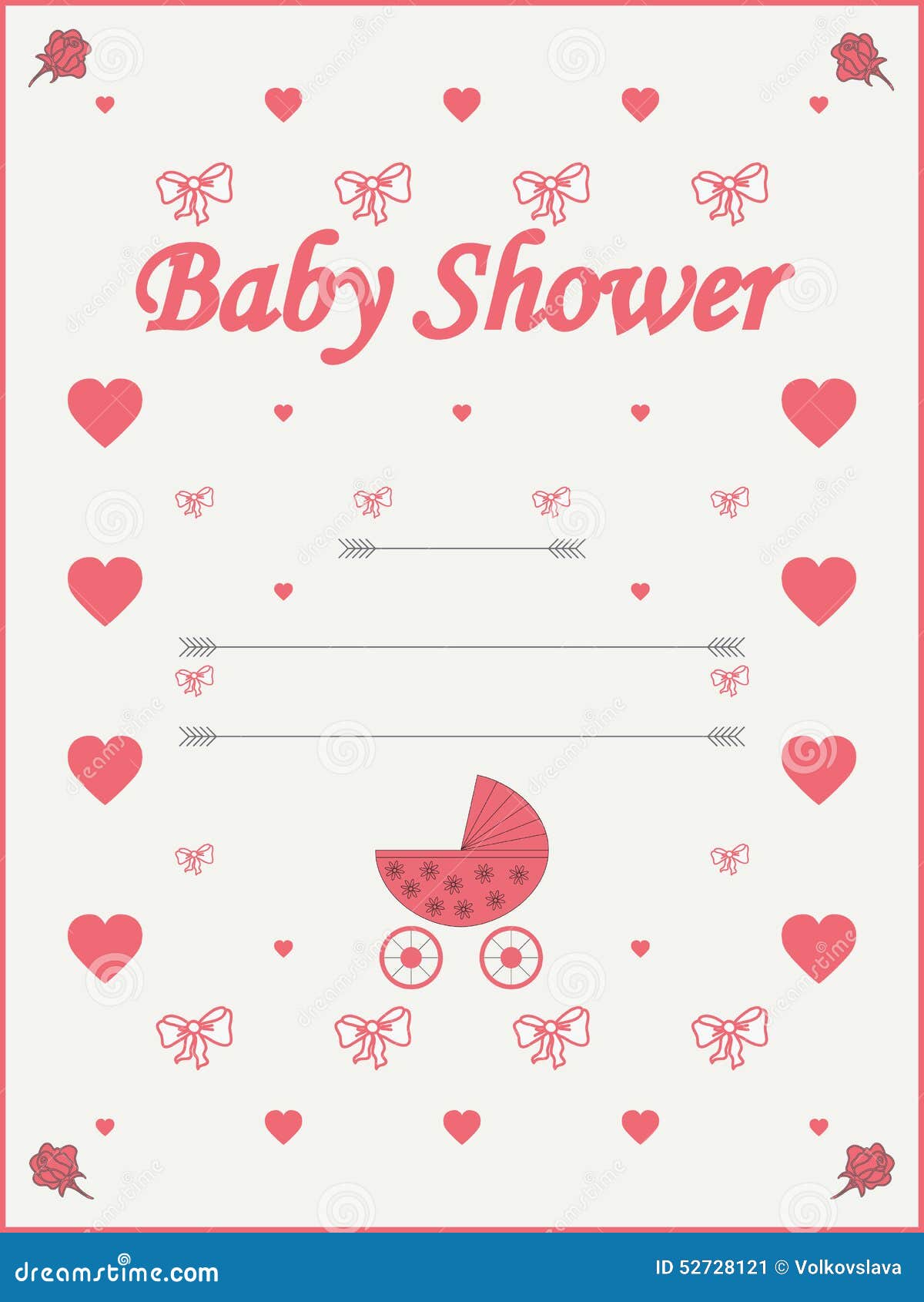 girl baby template card announcement Template 52728121 Baby Shower Invitation Image: Vector Stock girl baby template card announcement Template 52728121 Baby Shower Invitation Image: Vector Stock