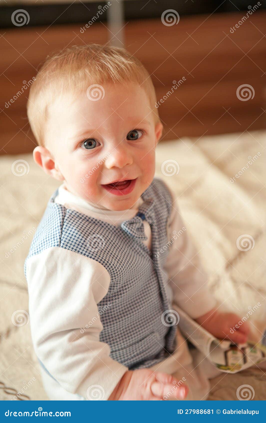 Baby smiling stock image. Image of boys, blond, child - 27988681