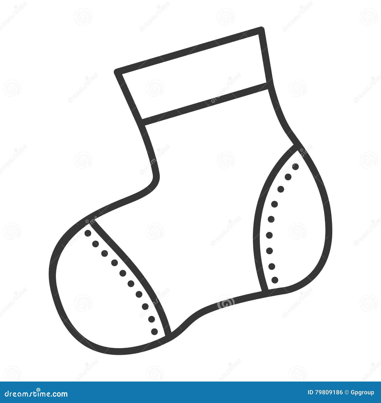 Baby sock icon stock vector. Illustration of element - 79809186
