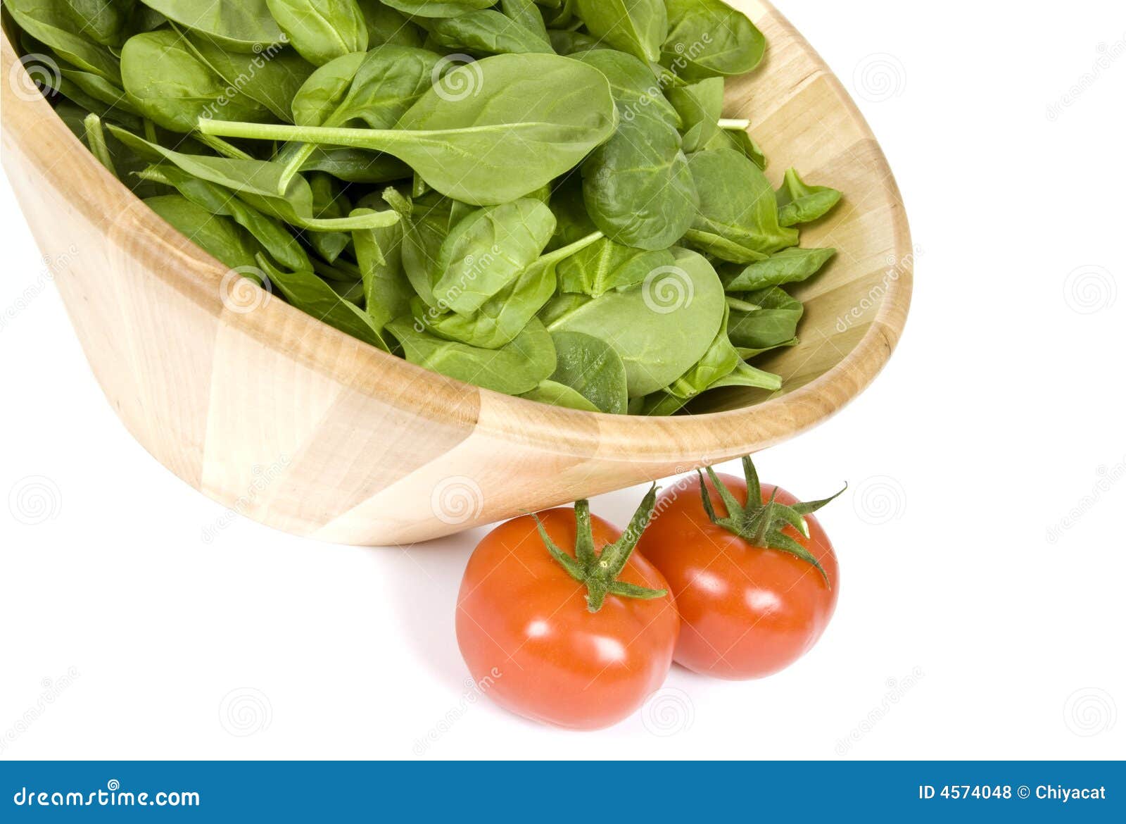baby spinach and vine ripen tomatoes