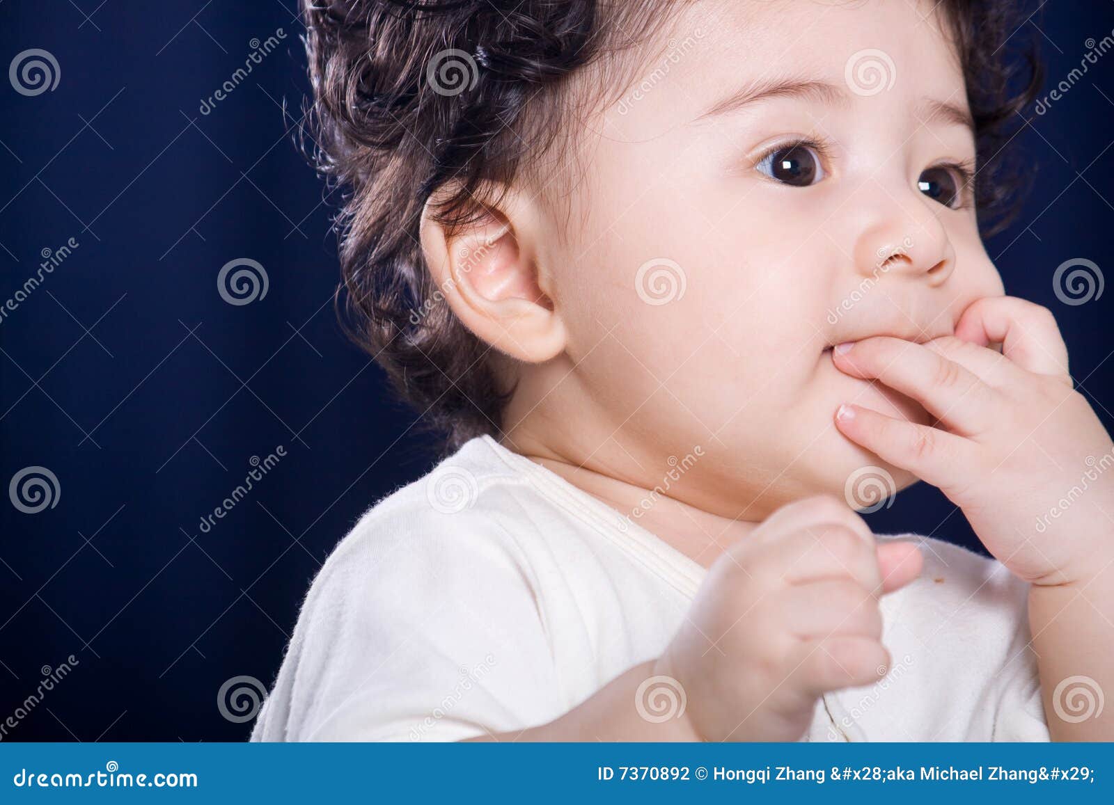 Baby Suck Thumb Stock Photo Image Of Emotion Innocence