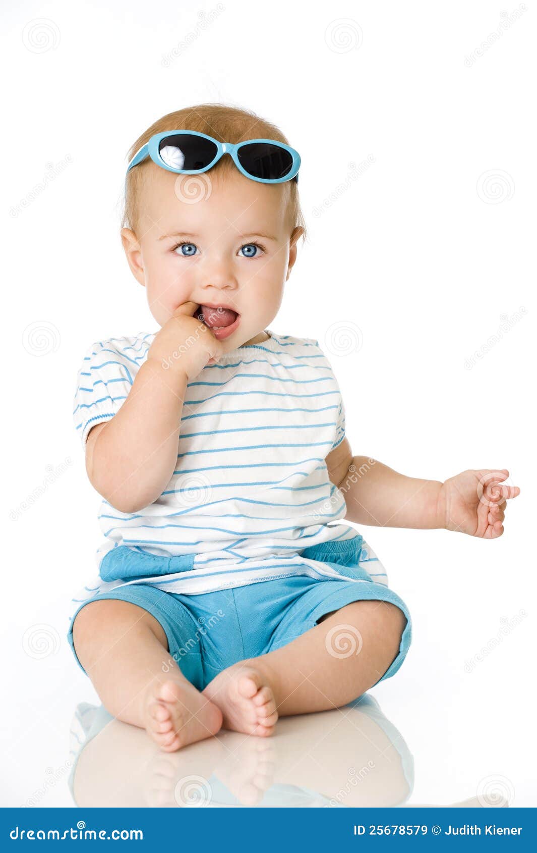 Baby with sunglasses stock image. Image of toddler, human 25678579