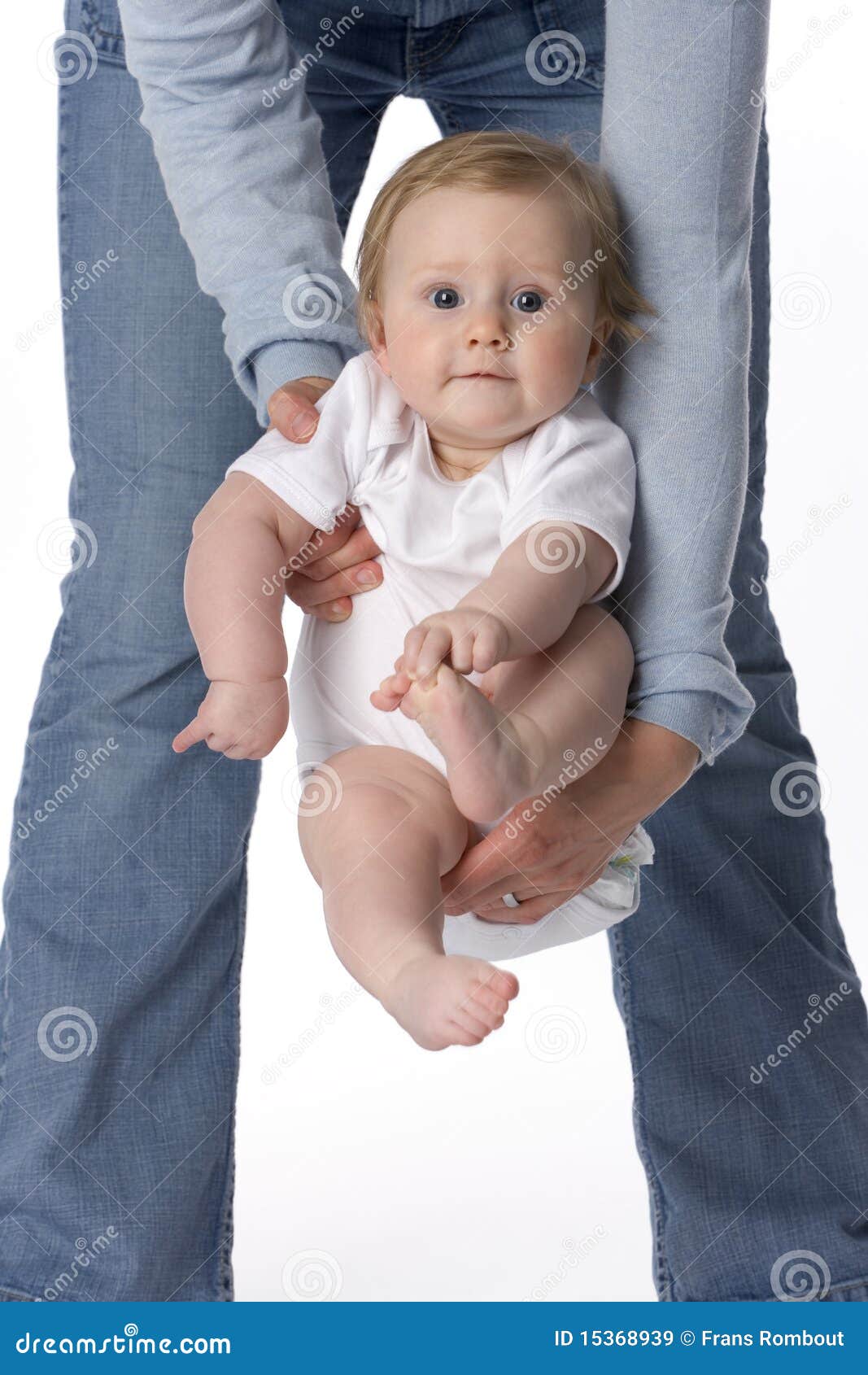 Baby Swinging in Mothers Arms Stock Image Image of baby, background