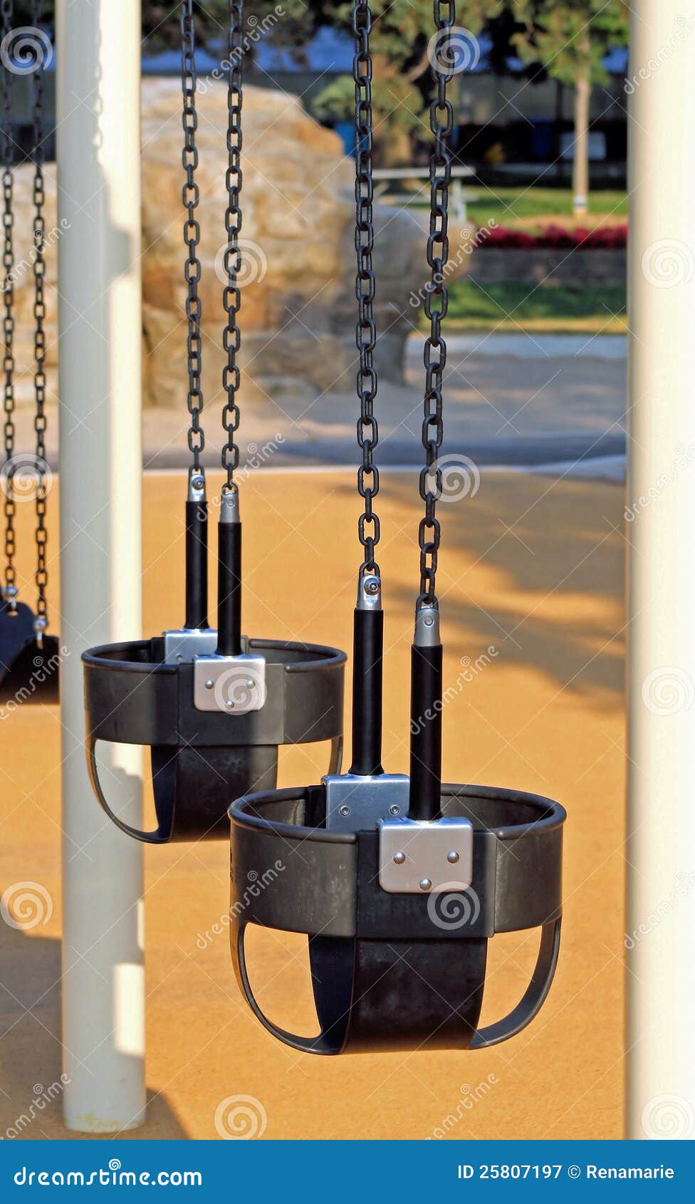 Download Baby Swings stock image. Image of park, equipment, playground - 25807197