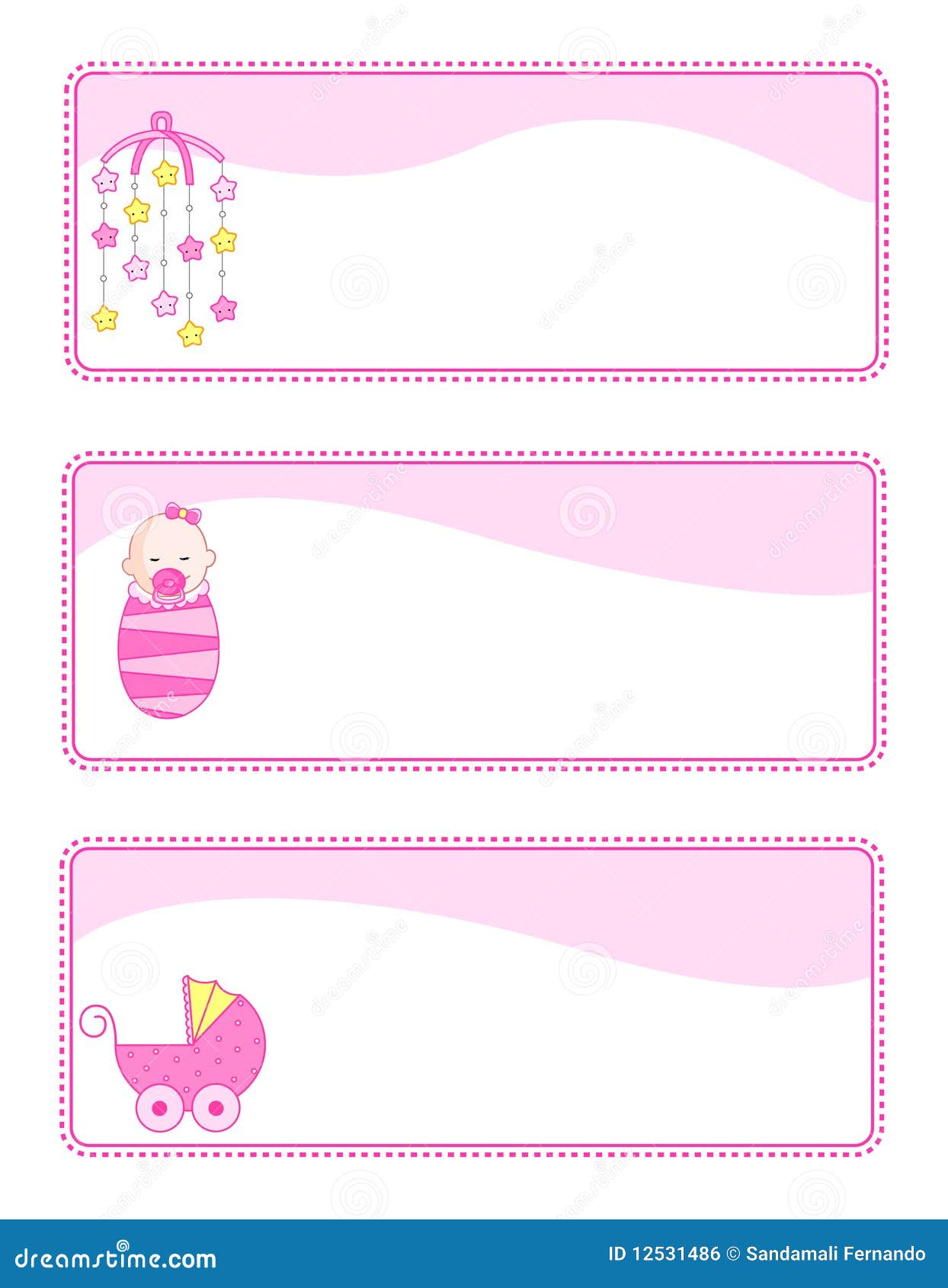 Baby tags / banners stock vector. Illustration of childbirth 12531486