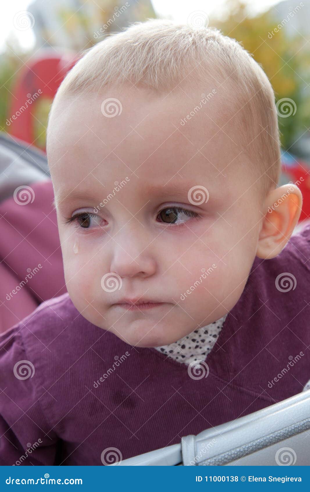 Baby with Tears Streaming Down Stock Photo Image of cute, concept 11000138