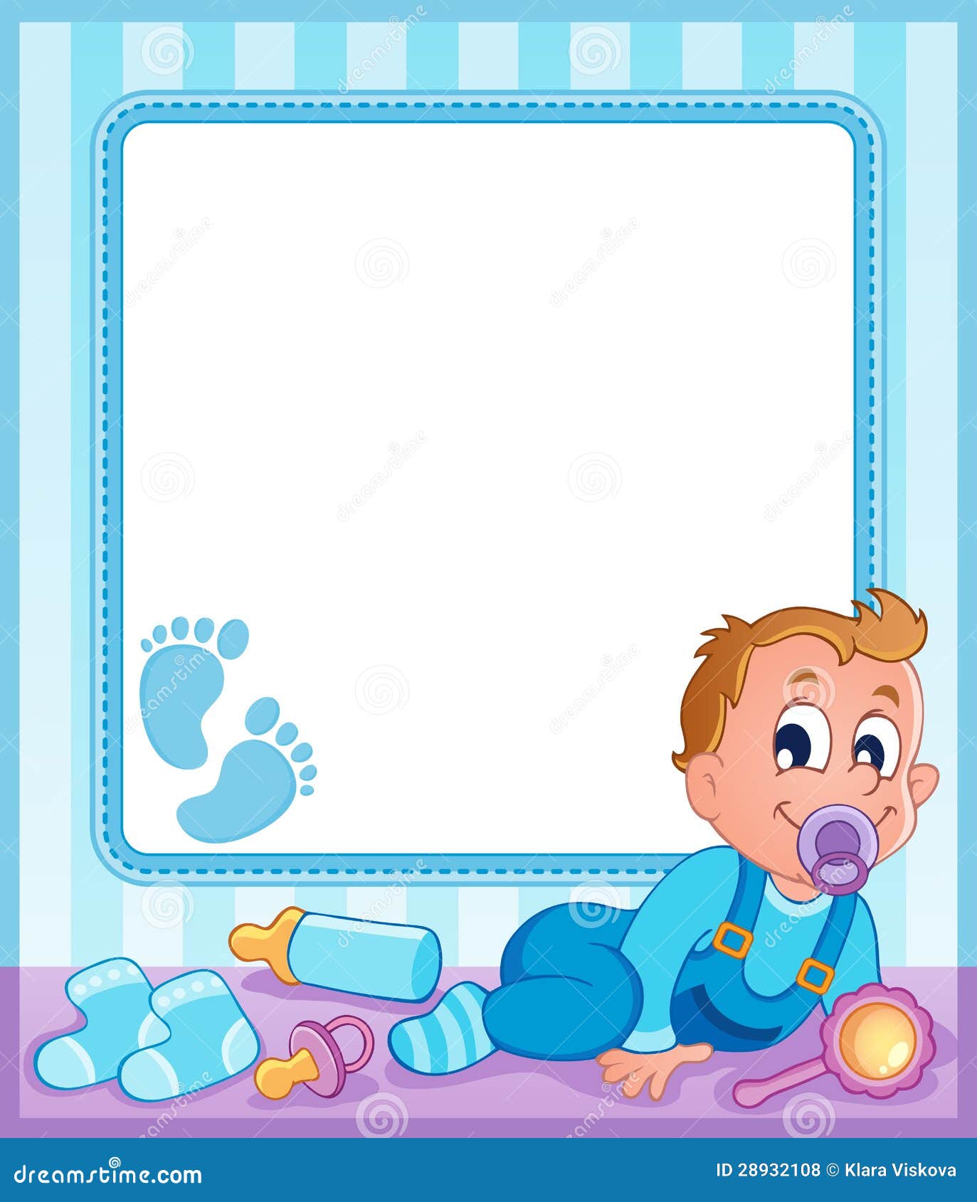 Baby theme frame 1 stock vector. Illustration of baby 28932108