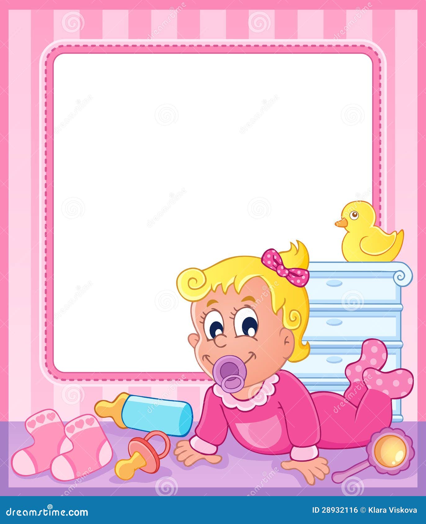 Baby theme frame 2 stock vector. Illustration of draw 28932116