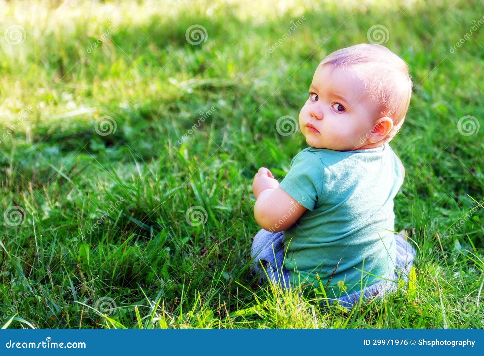 Download Looking Back stock photo. Image of outside, child, back - 29971976