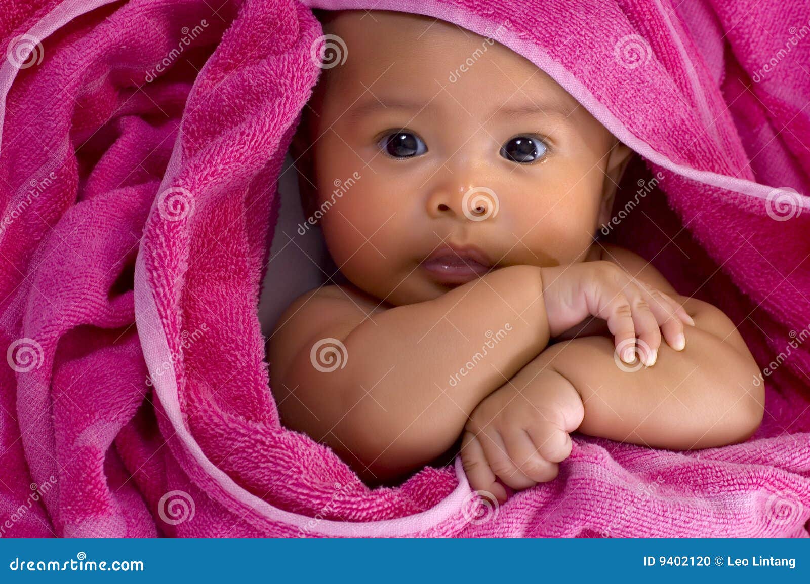 baby in the towel