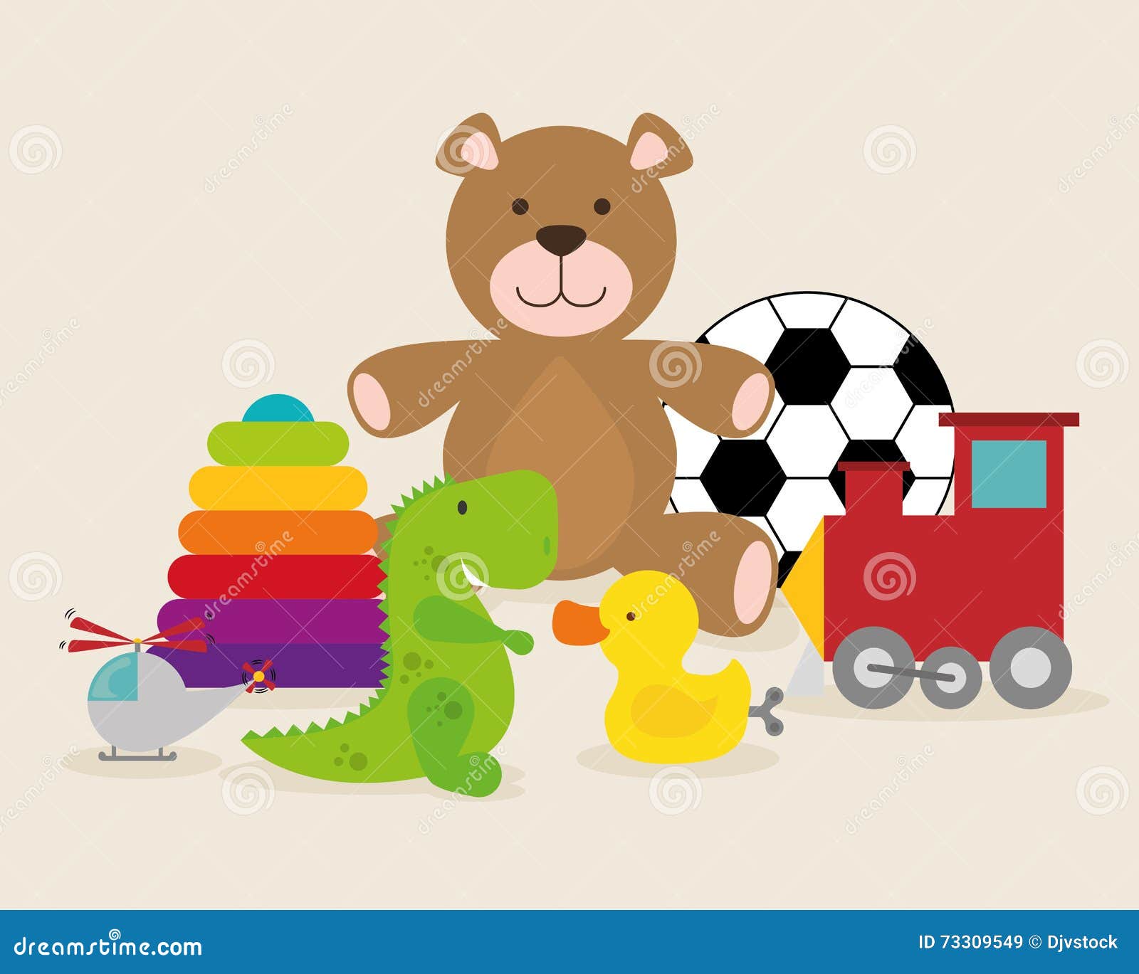 Baby toys design. stock vector. Illustration of little 73309549