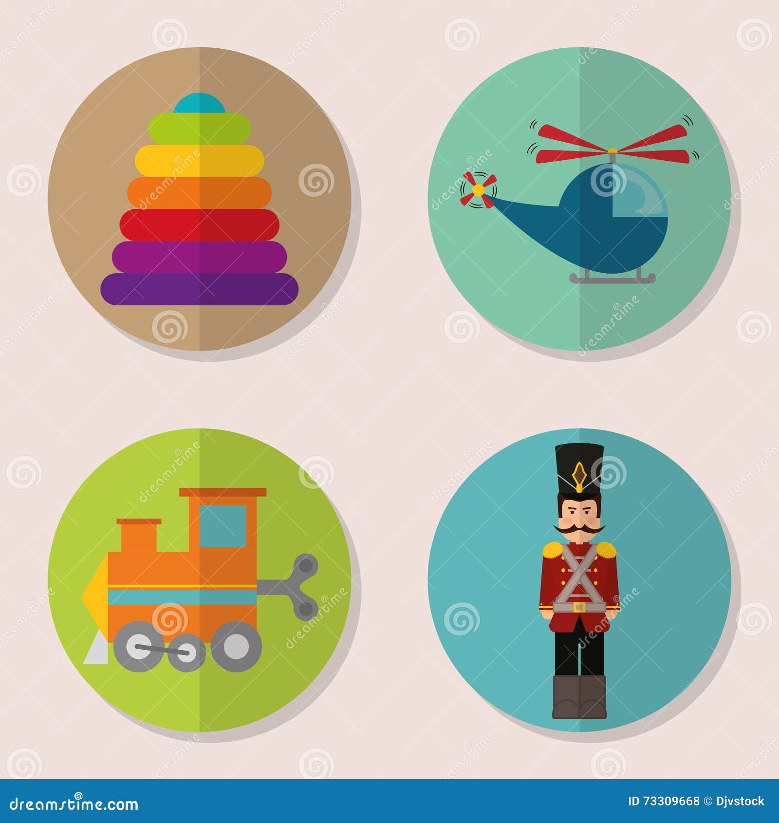 Baby toys design. stock vector. Illustration of childhood 73309668