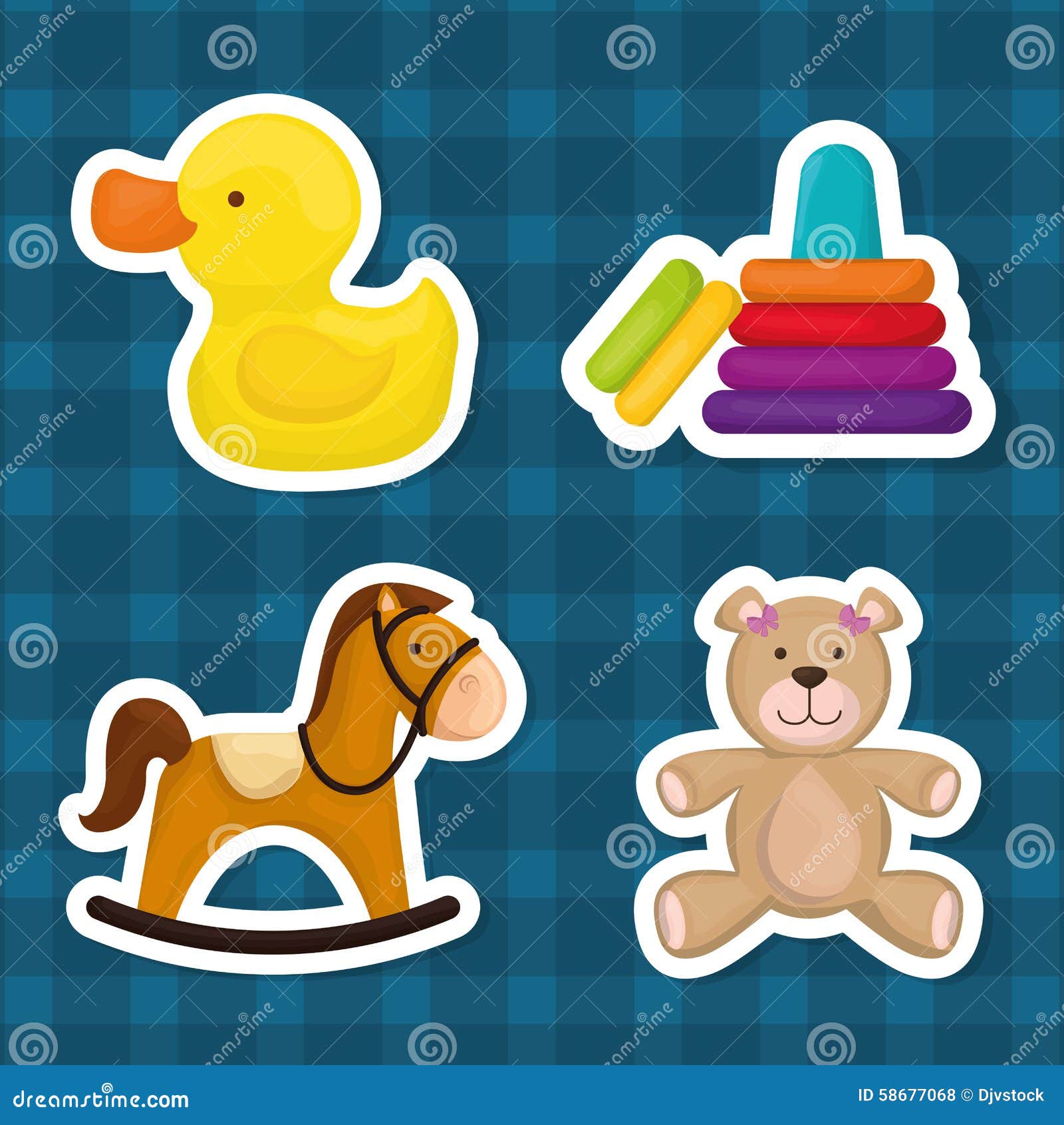 Baby toys design. stock vector. Illustration of children 58677068