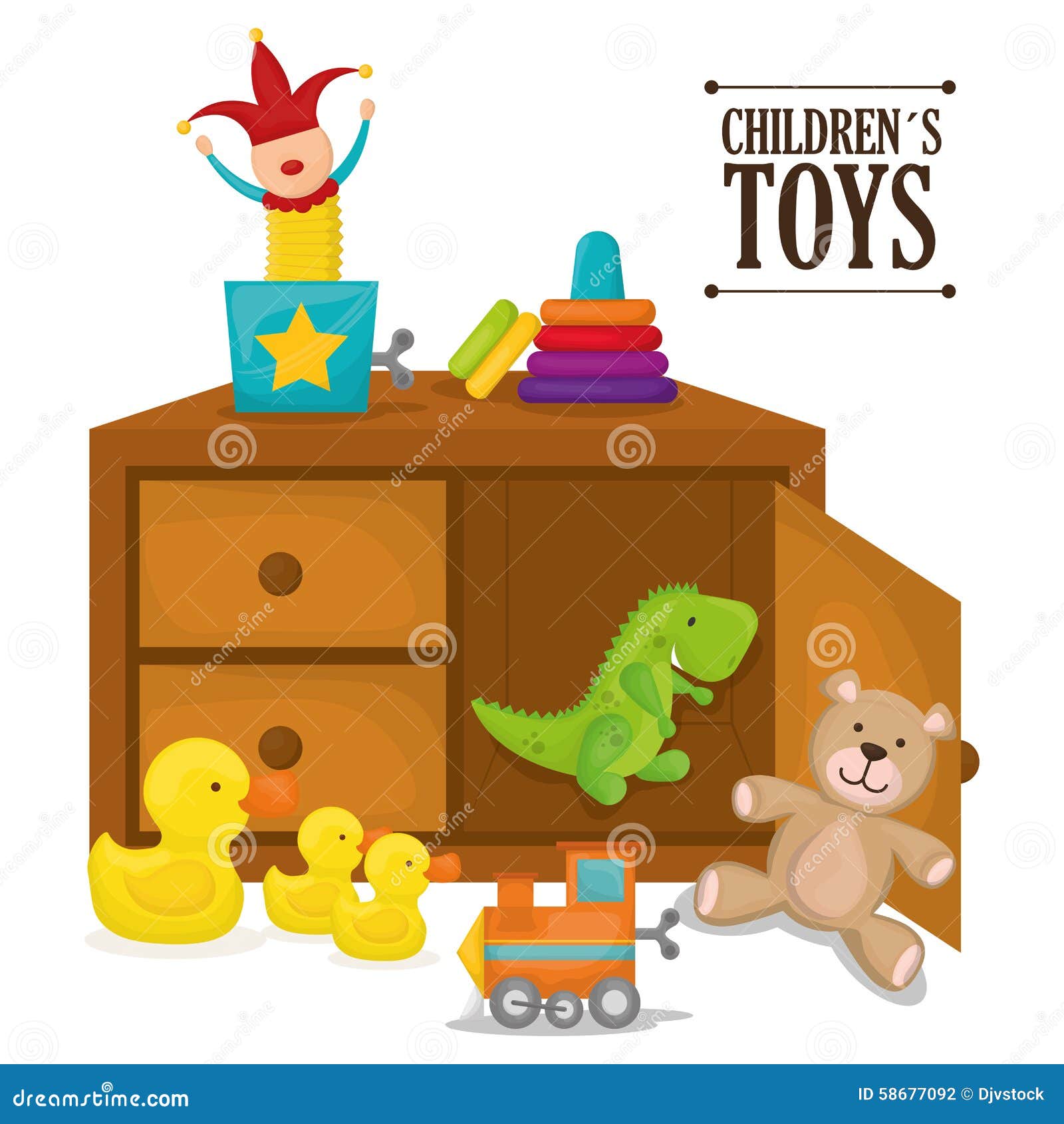 Baby toys design. stock vector. Illustration of newborn 58677092