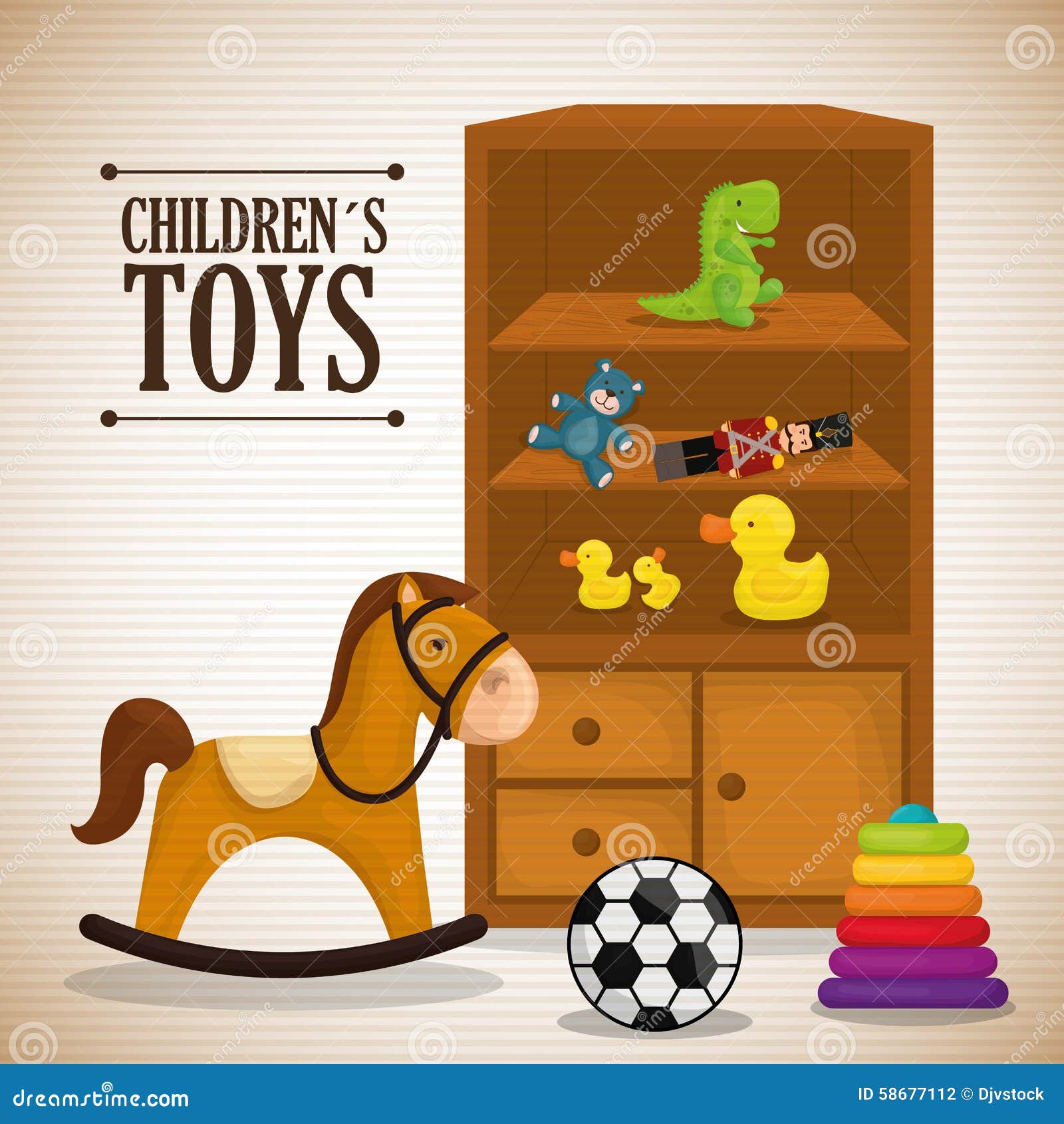 Baby toys design. stock vector. Illustration of ducky 58677112