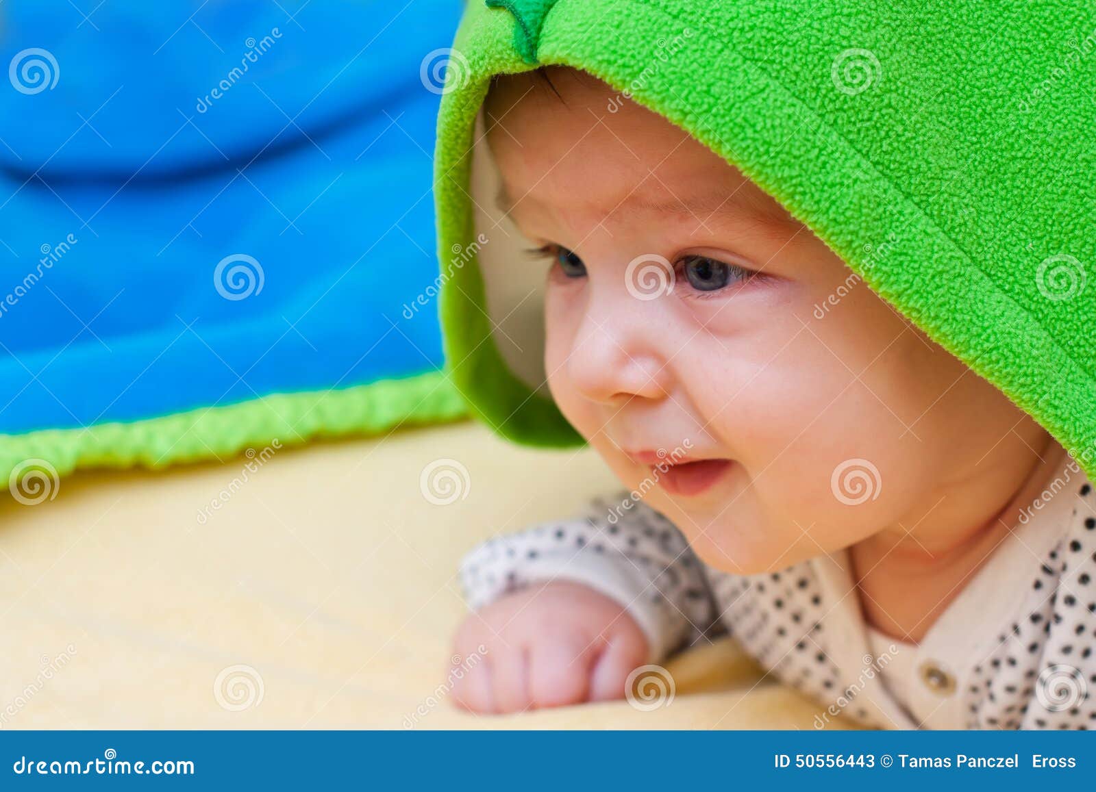 Baby under a blanket stock image. Image of soft, adorable 50556443