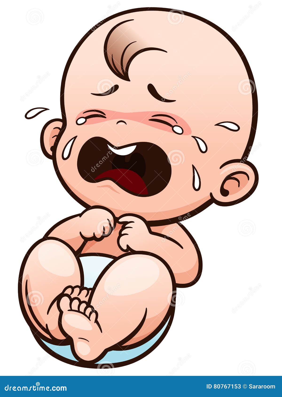 funny crying baby cartoon