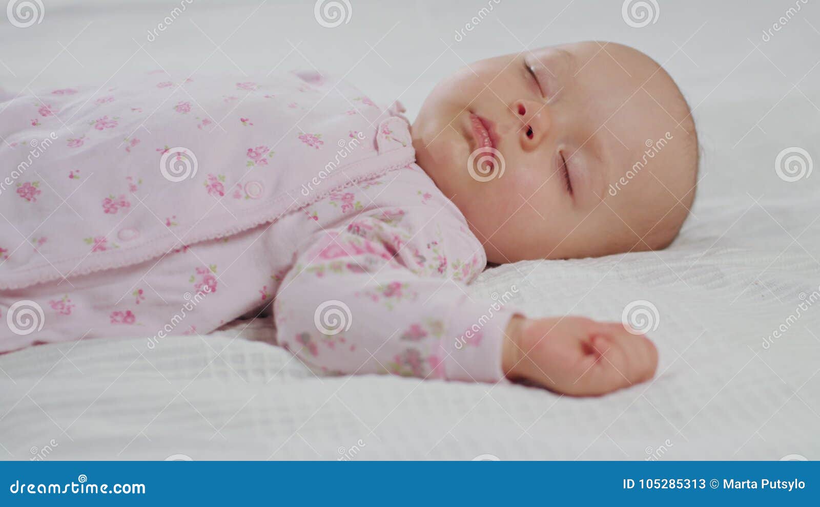 Baby Waking Up from Sleep stock image. Image of daughter 105285313