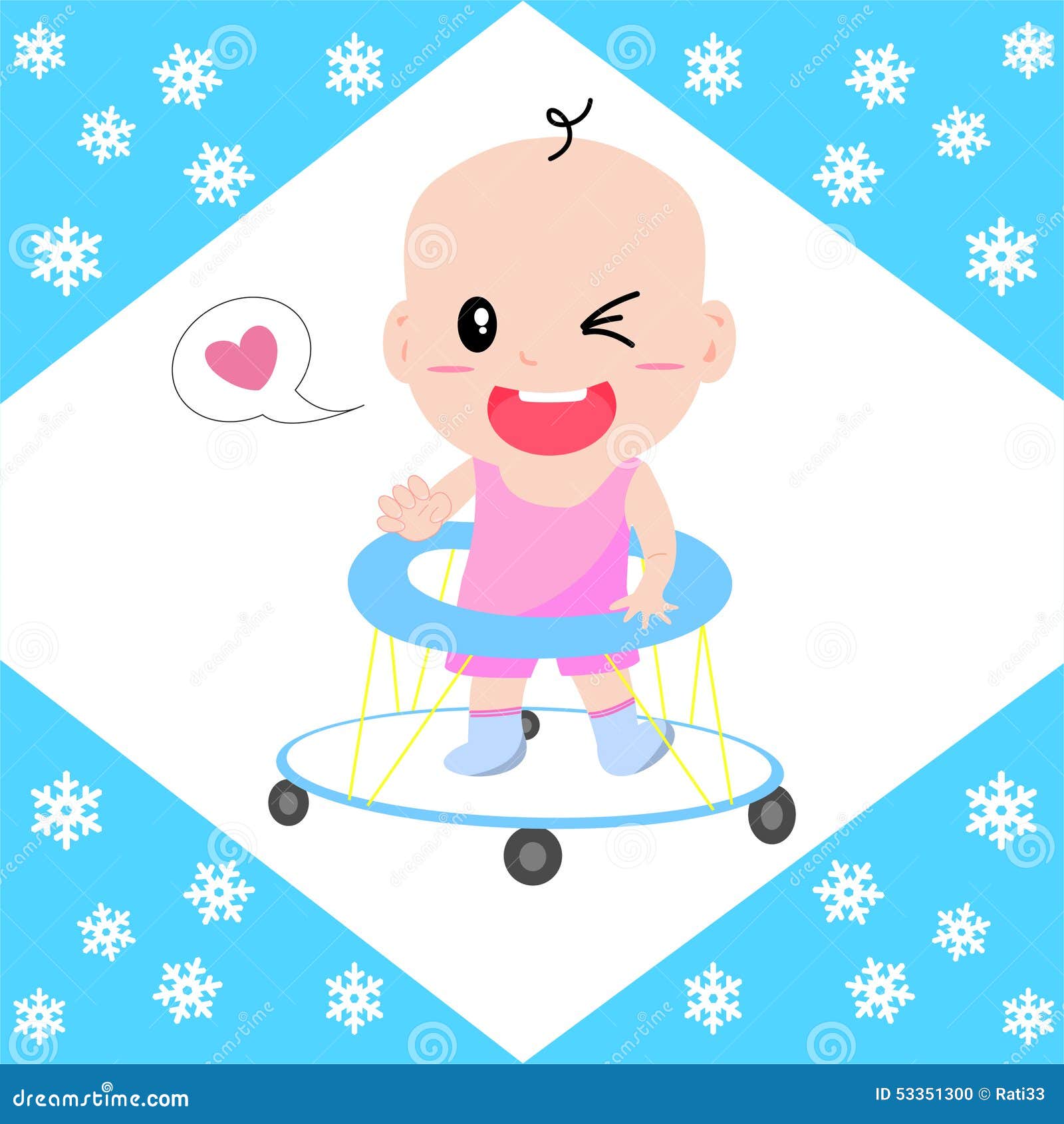 Download Baby walker stock vector. Illustration of children ...