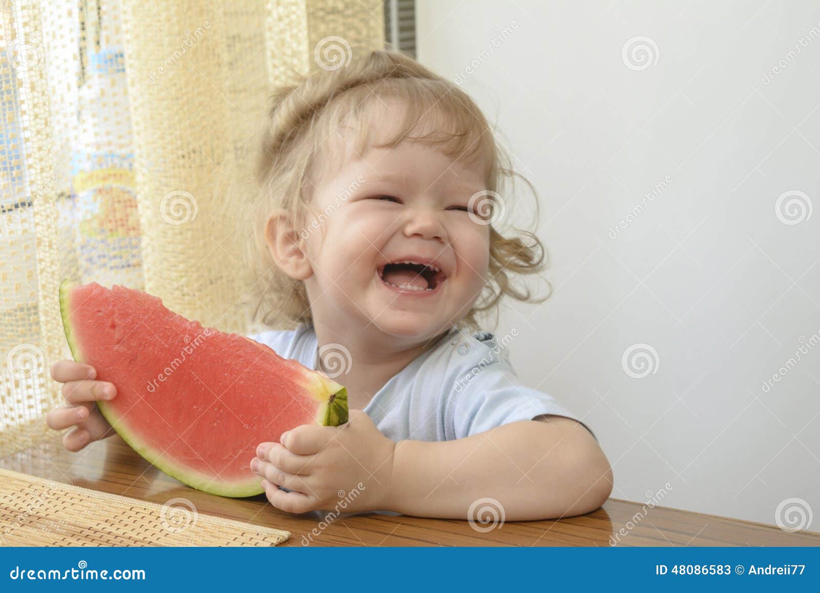 Baby watermelon stock image. Image of beauty, expression 48086583