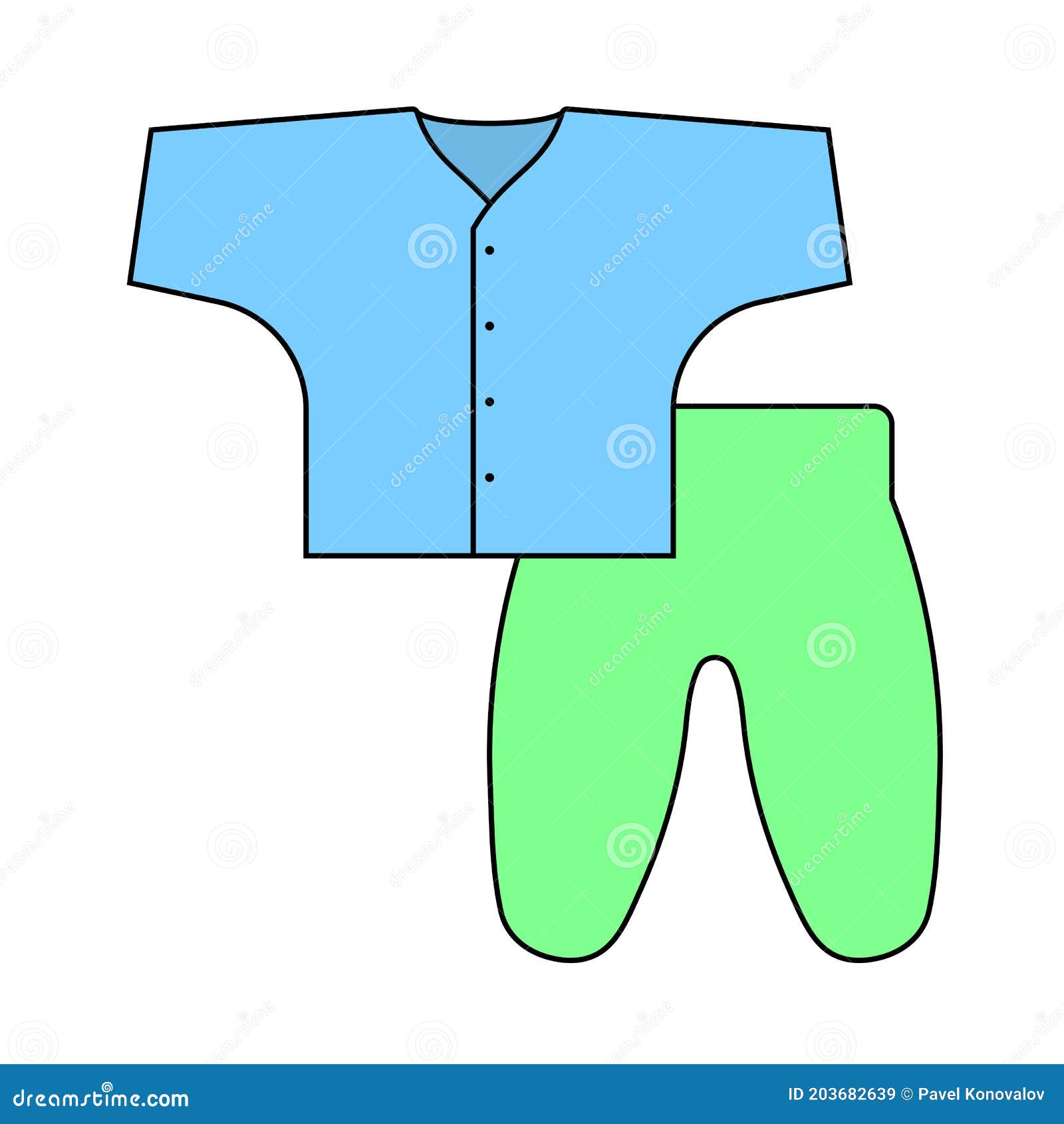 Baby Wear Icon stock vector. Illustration of fashion - 203682639