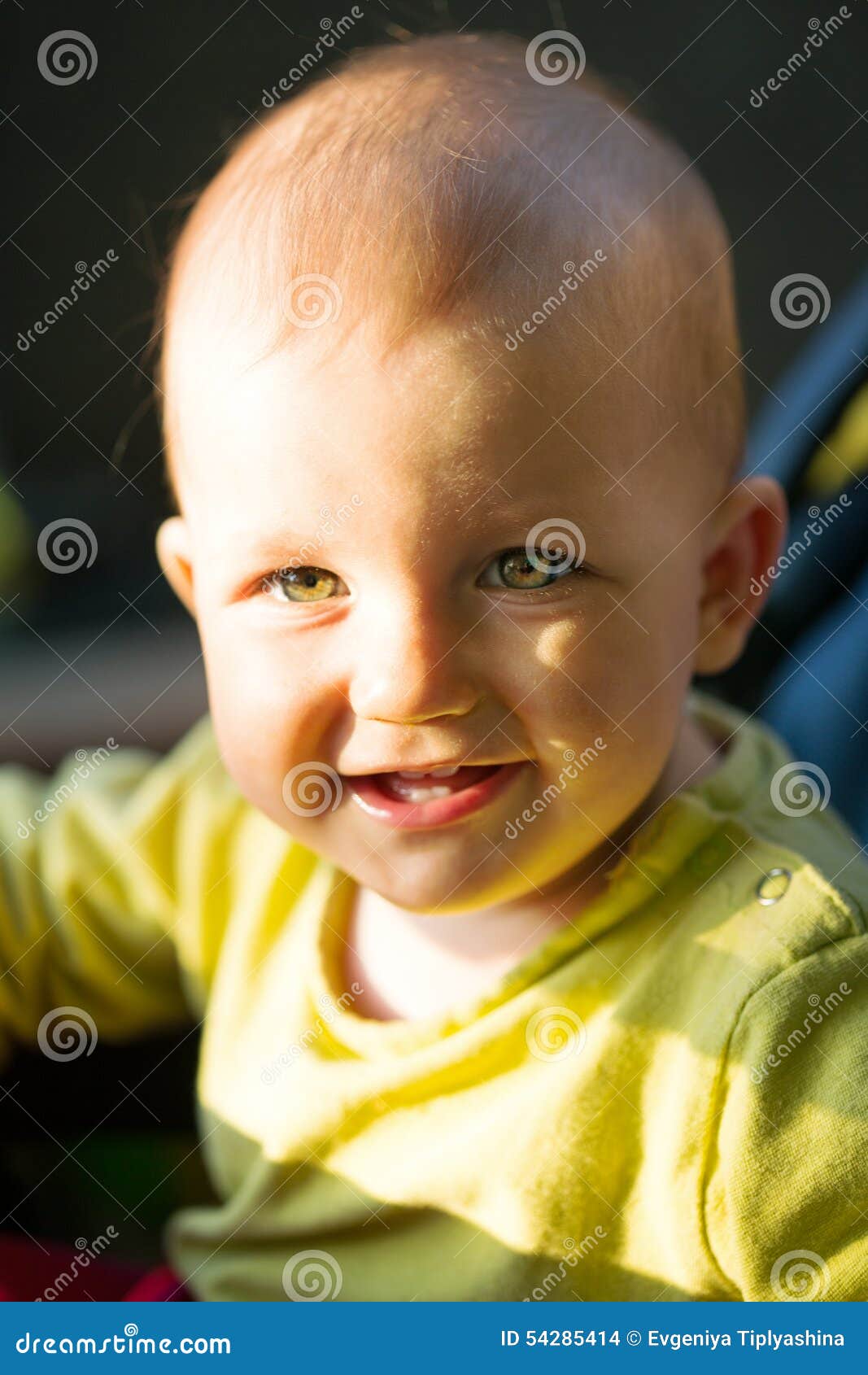 Baby in a wheelchair stock photo. Image of portrait, person 54285414