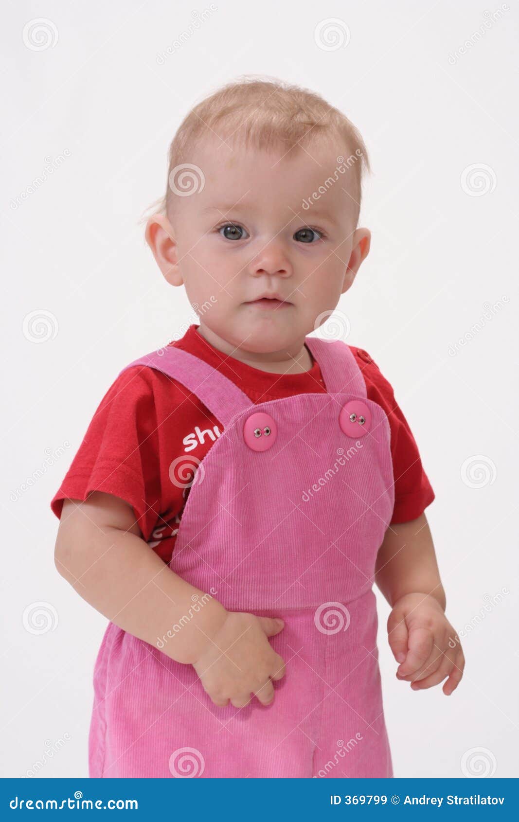 baby on the white background