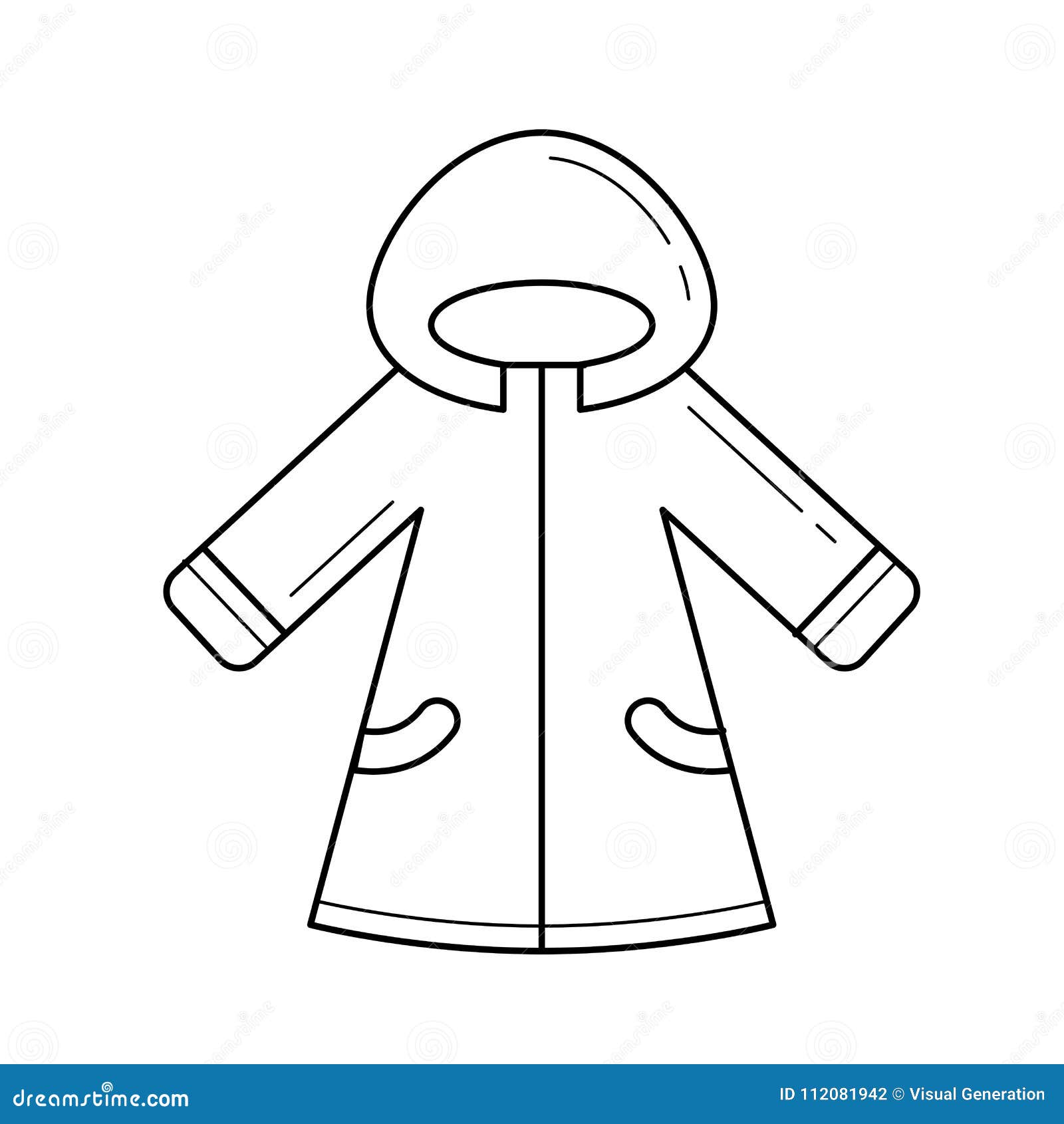 Baby Winter Clothes Vector Line Icon. Stock Vector - Illustration of ...