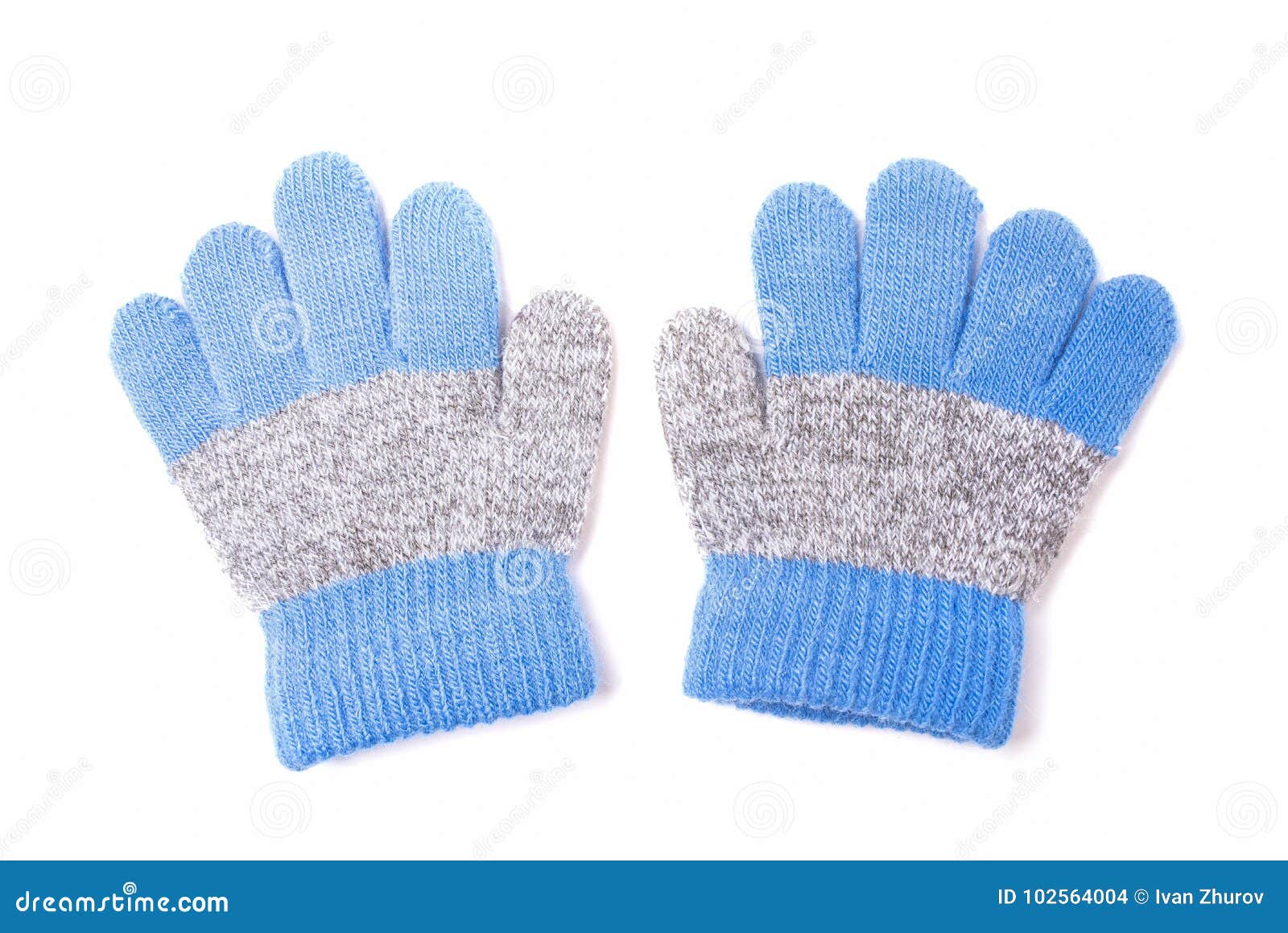 Baby Woolen Gloves Isolated on White Background Stock Photo Image of