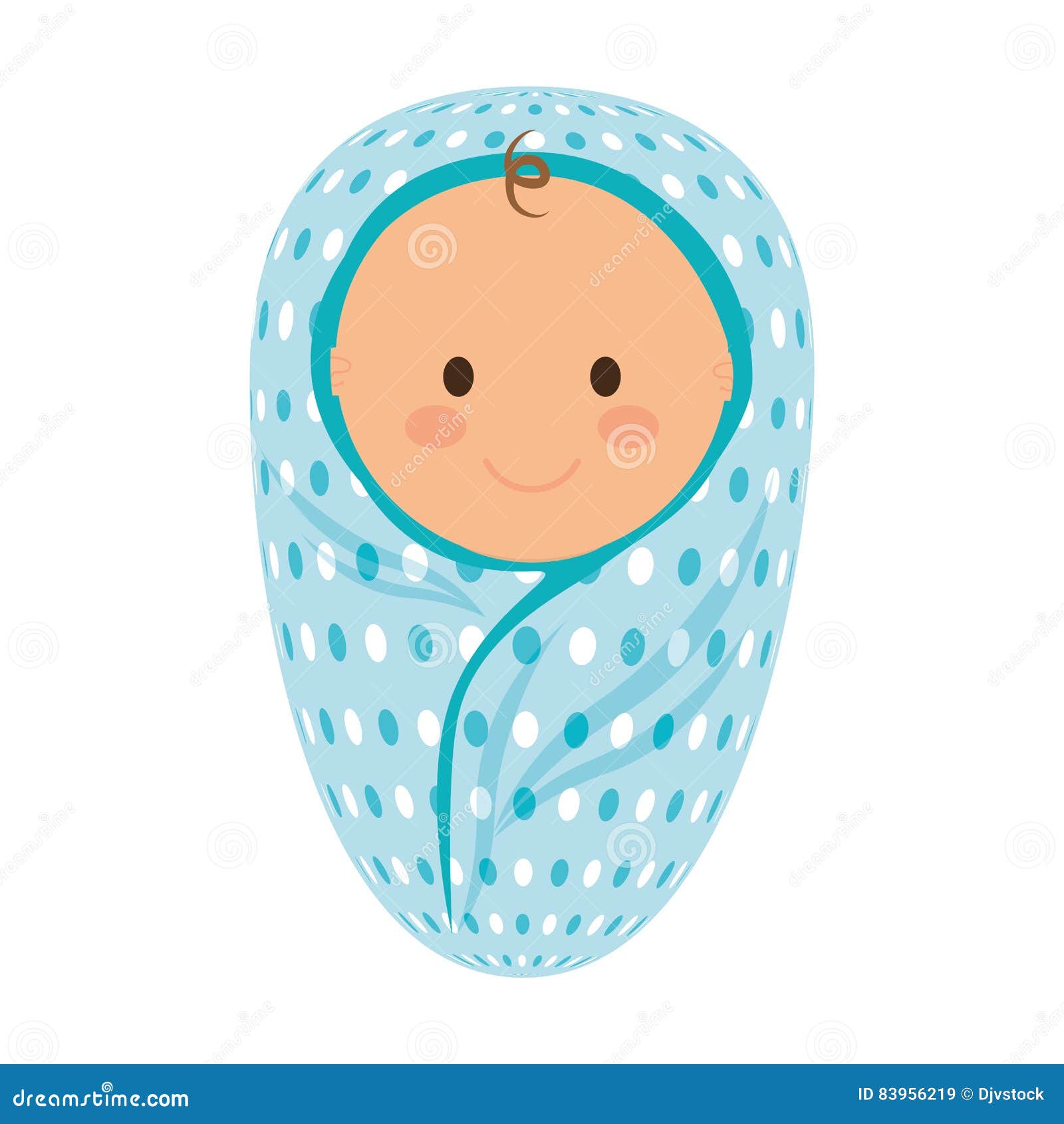 Download Baby Wrapped In A Blanket Icon Stock Vector - Illustration ...